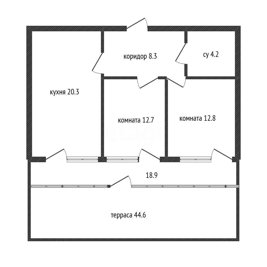 2-к квартира, 120м² (улица Ивана Беличенко, 89) - миниатюра 7
