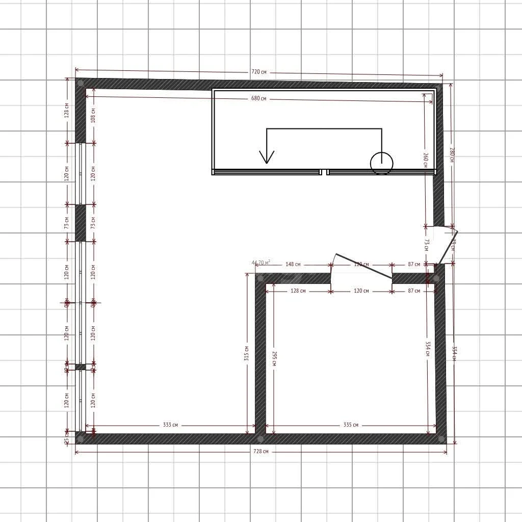 2-к квартира, 56.7м² (Яснополянская улица, 21) - миниатюра 14