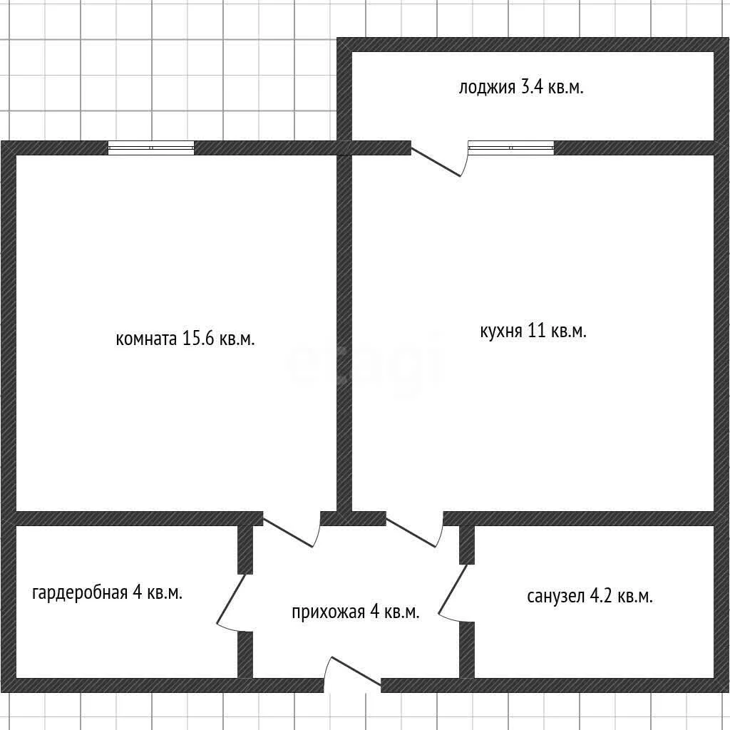 1-к квартира, 39.1м² (улица имени Героя Николая Шевелёва, 3/1) - миниатюра 29