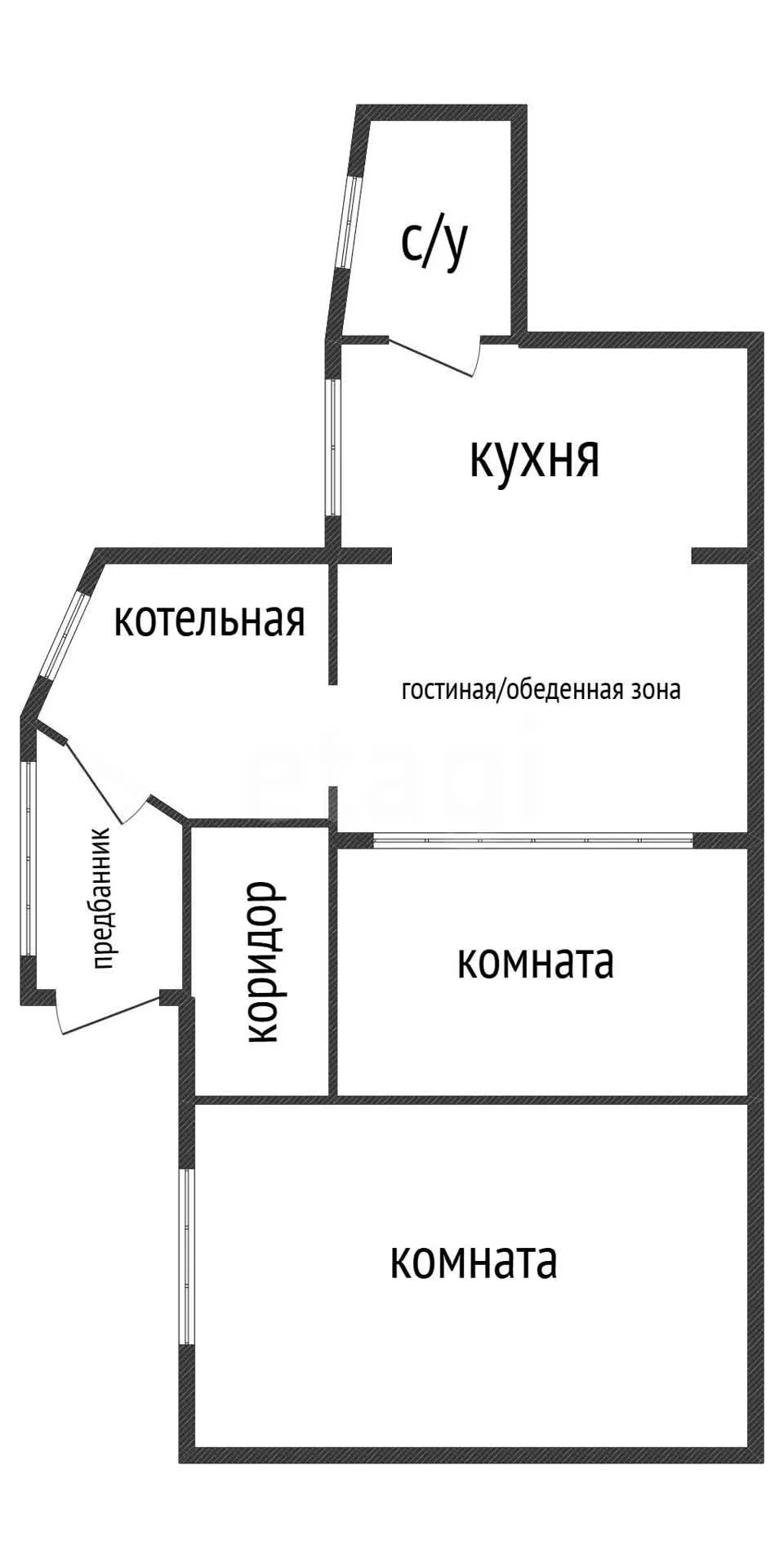 2-к квартира, 60м² (улица Ленина, 81) - миниатюра 13