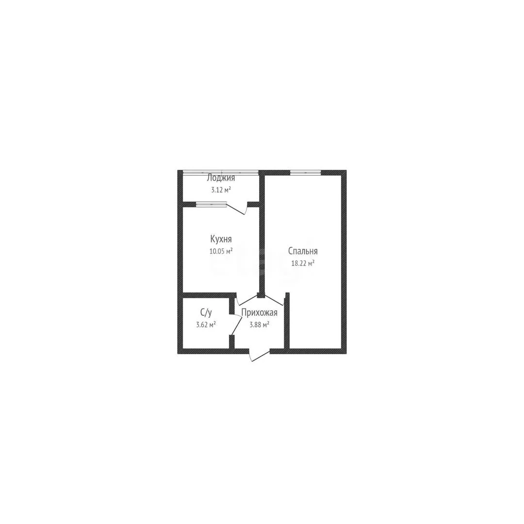 1-к квартира, 36.2м² (улица Лётчика Позднякова, 2к23) - миниатюра 20