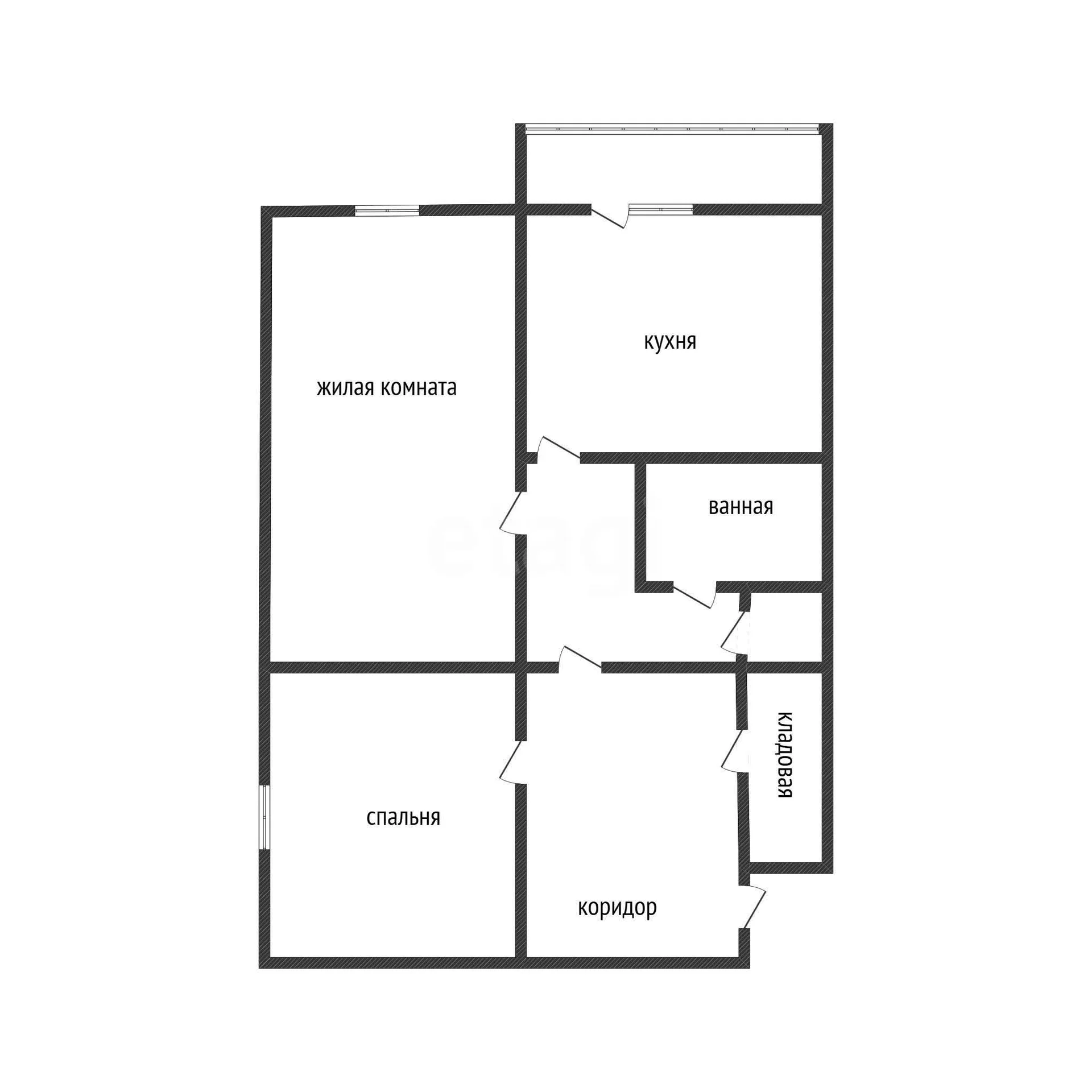2-к квартира, 59.1м² (улица им. Героя Яцкова И.В., 28) - миниатюра 42