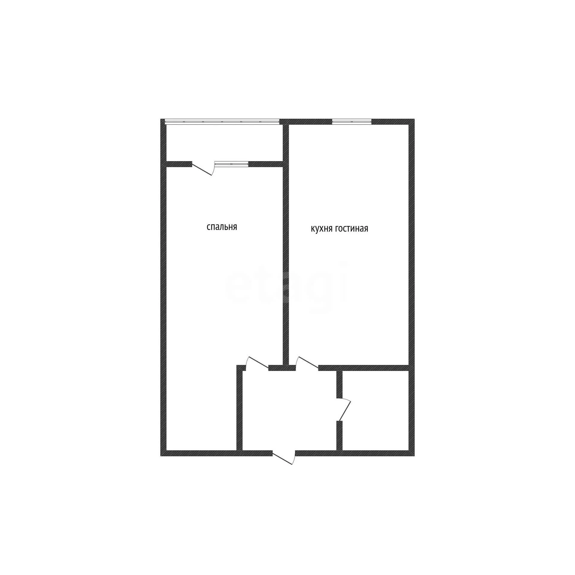 1-к квартира, 33.8м² (улица имени Владимира Жириновского, 1к4) - миниатюра 12