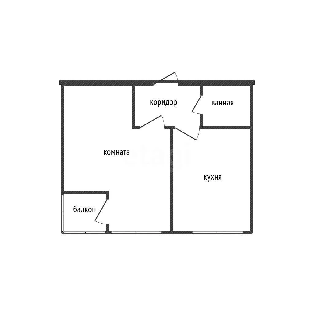 1-к квартира, 37.9м² (Византийская улица, 3) - миниатюра 6