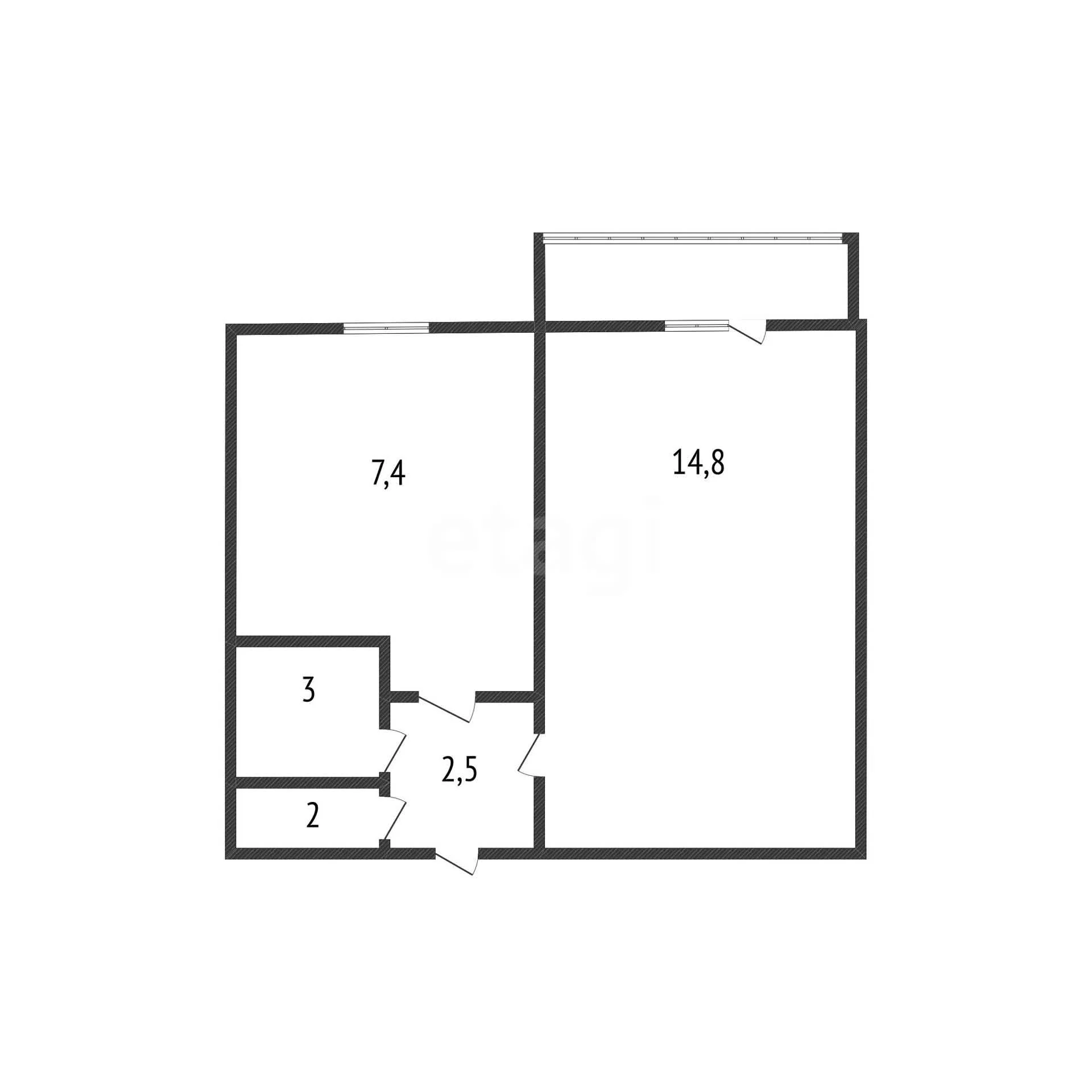 1-к квартира, 29.9м² (улица имени 40-летия Победы, 71) - миниатюра 23