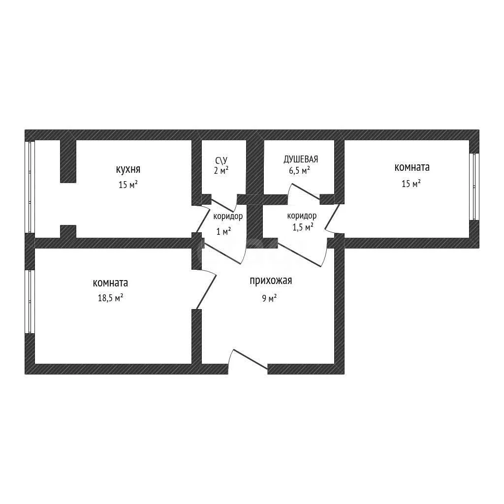 2-к квартира, 68.5м² (9-я Тихая улица, 9) - миниатюра 21