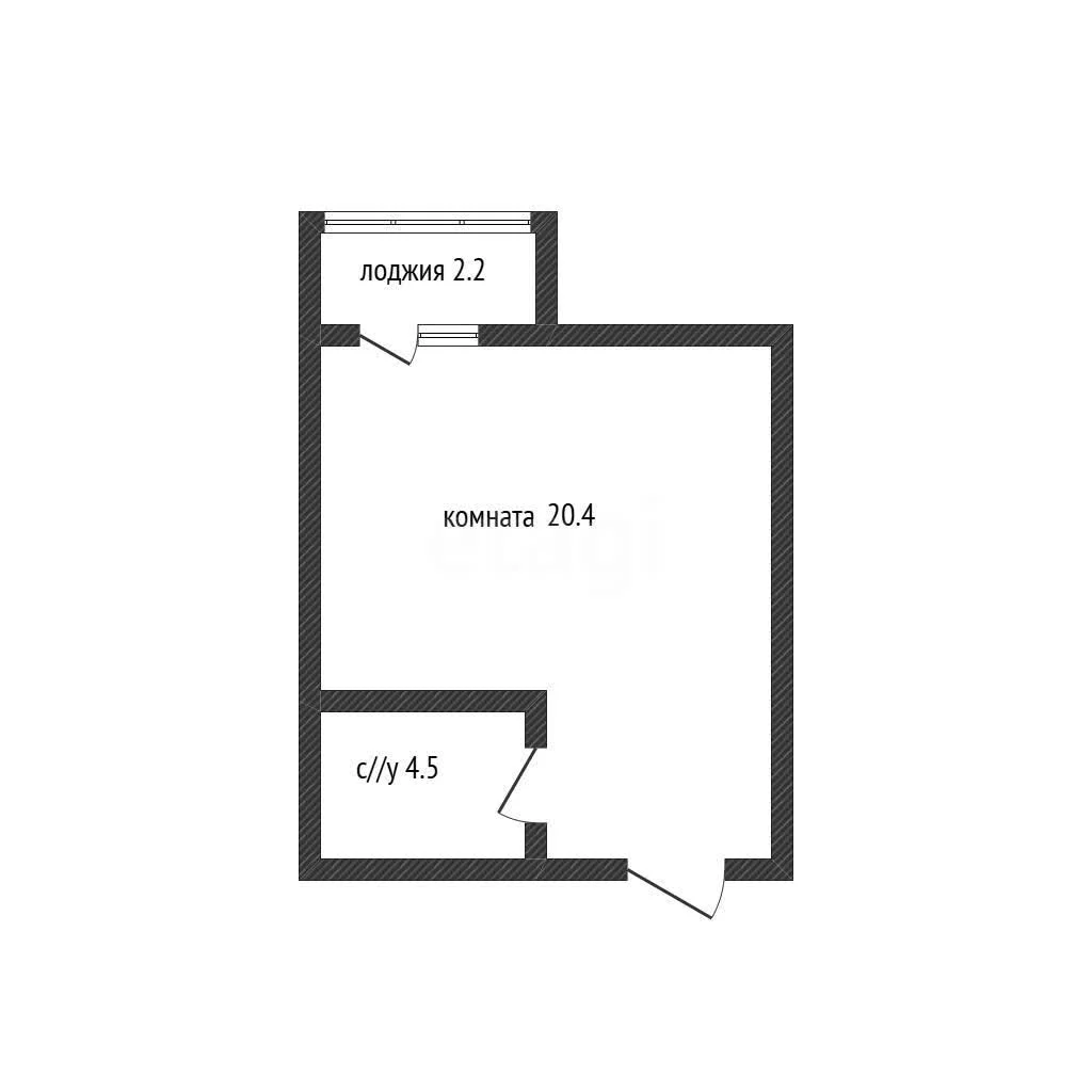 Студия, 28.1м² (Войсковая улица, 4к12) - миниатюра 9