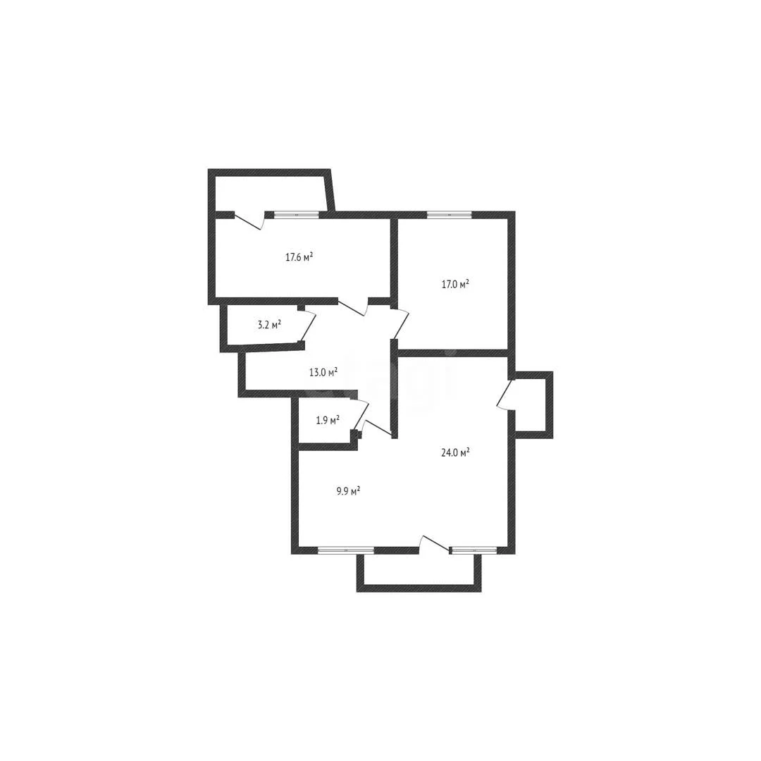 3-к квартира, 86м² (Бородинская улица, 152) - миниатюра 19
