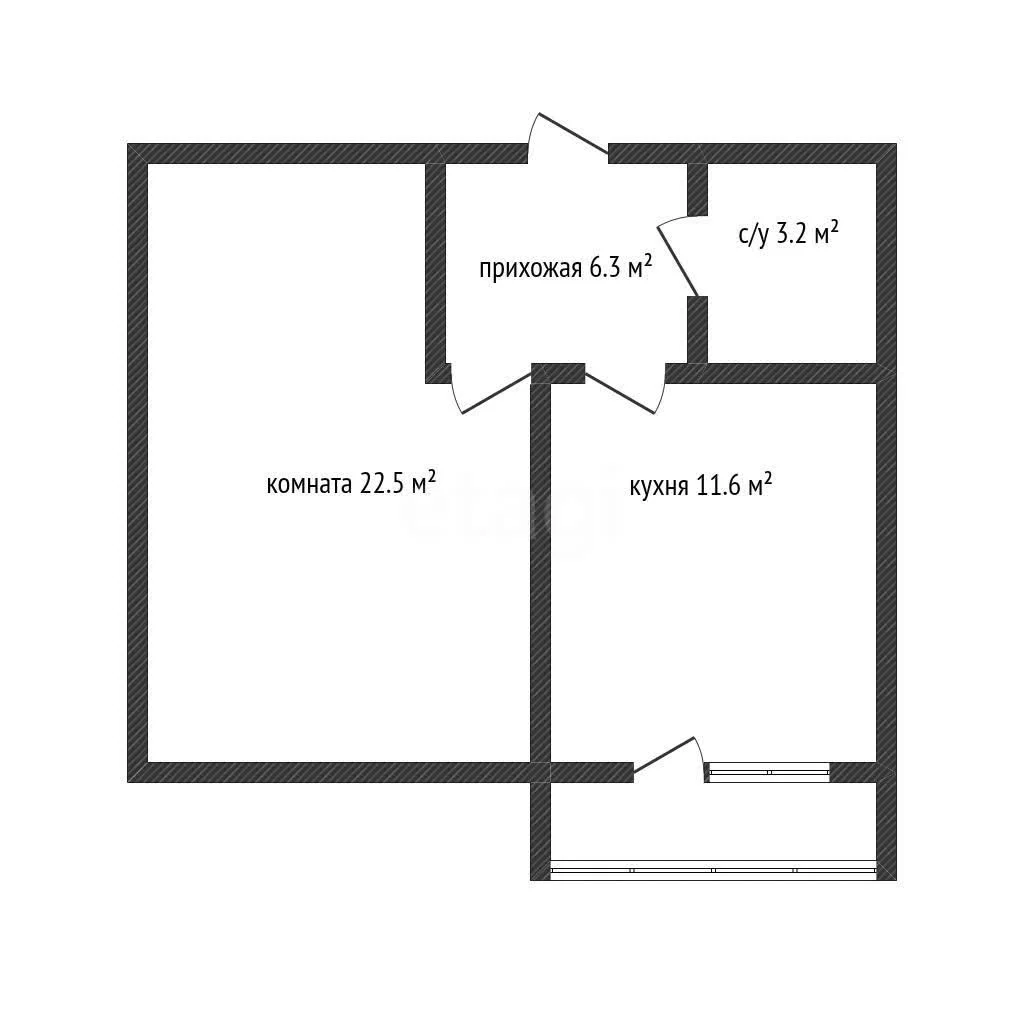 1-к квартира, 43м² (улица Ивана Рослого, 18к1) - миниатюра 8