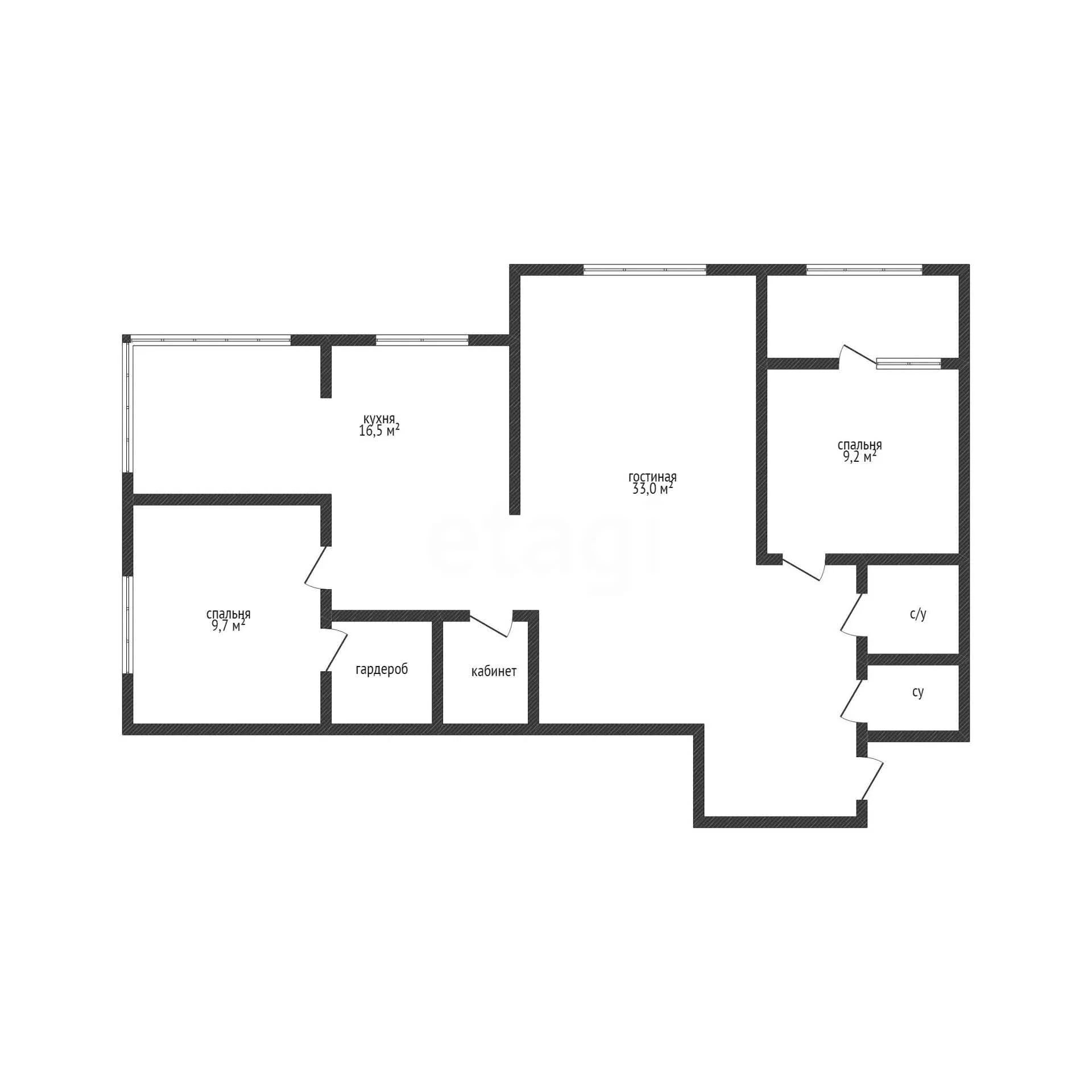 3-к квартира, 71.7м² (бульвар Адмирала Пустошкина, 11/2) - миниатюра 17