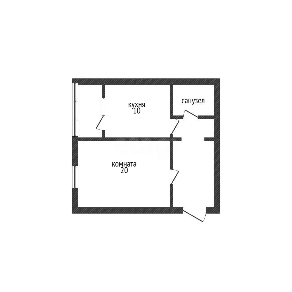 1-к квартира, 39.5м² (улица Героев-Разведчиков, 26) - миниатюра 19