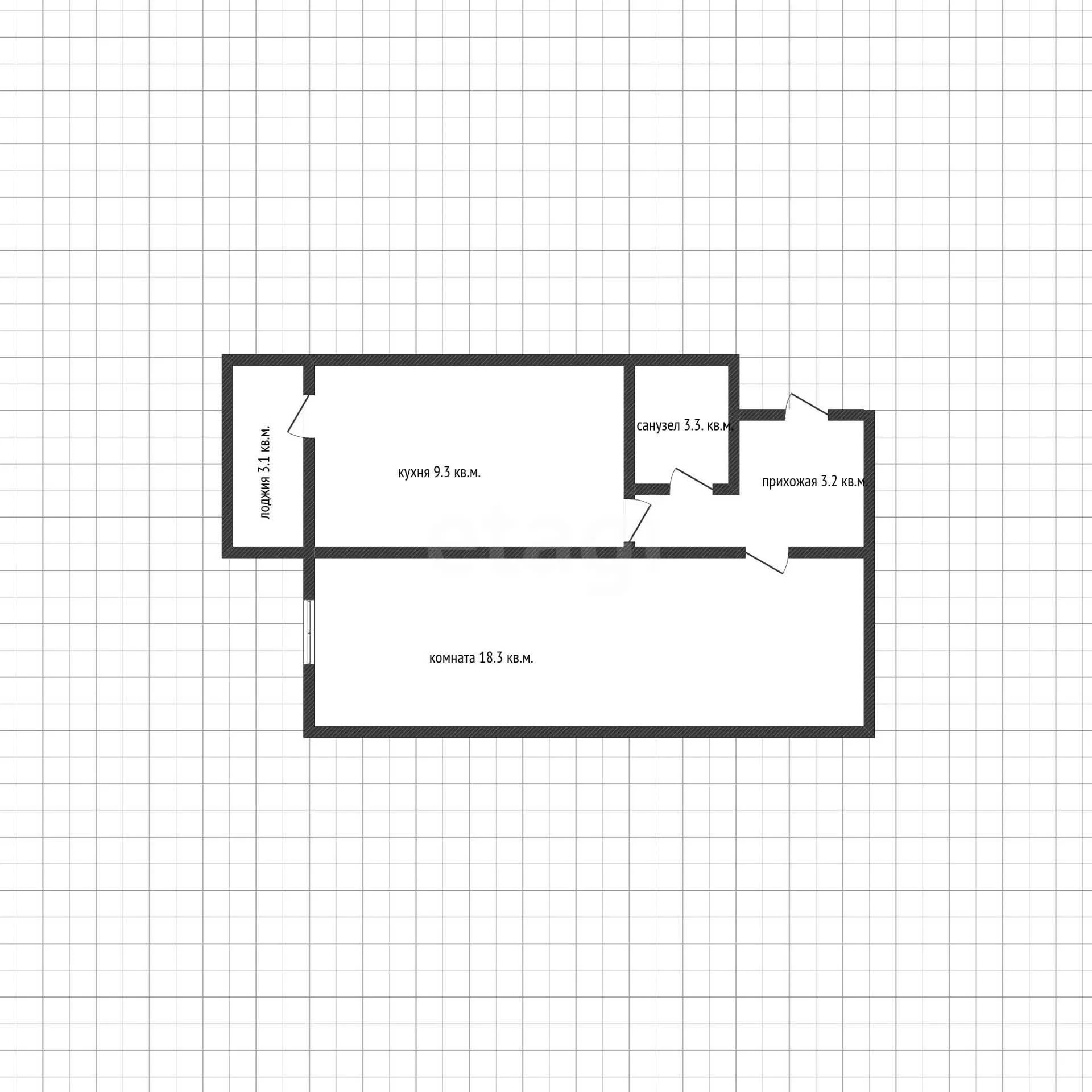 1-к квартира, 37м² (Интернациональный бульвар, 110/1) - миниатюра 8