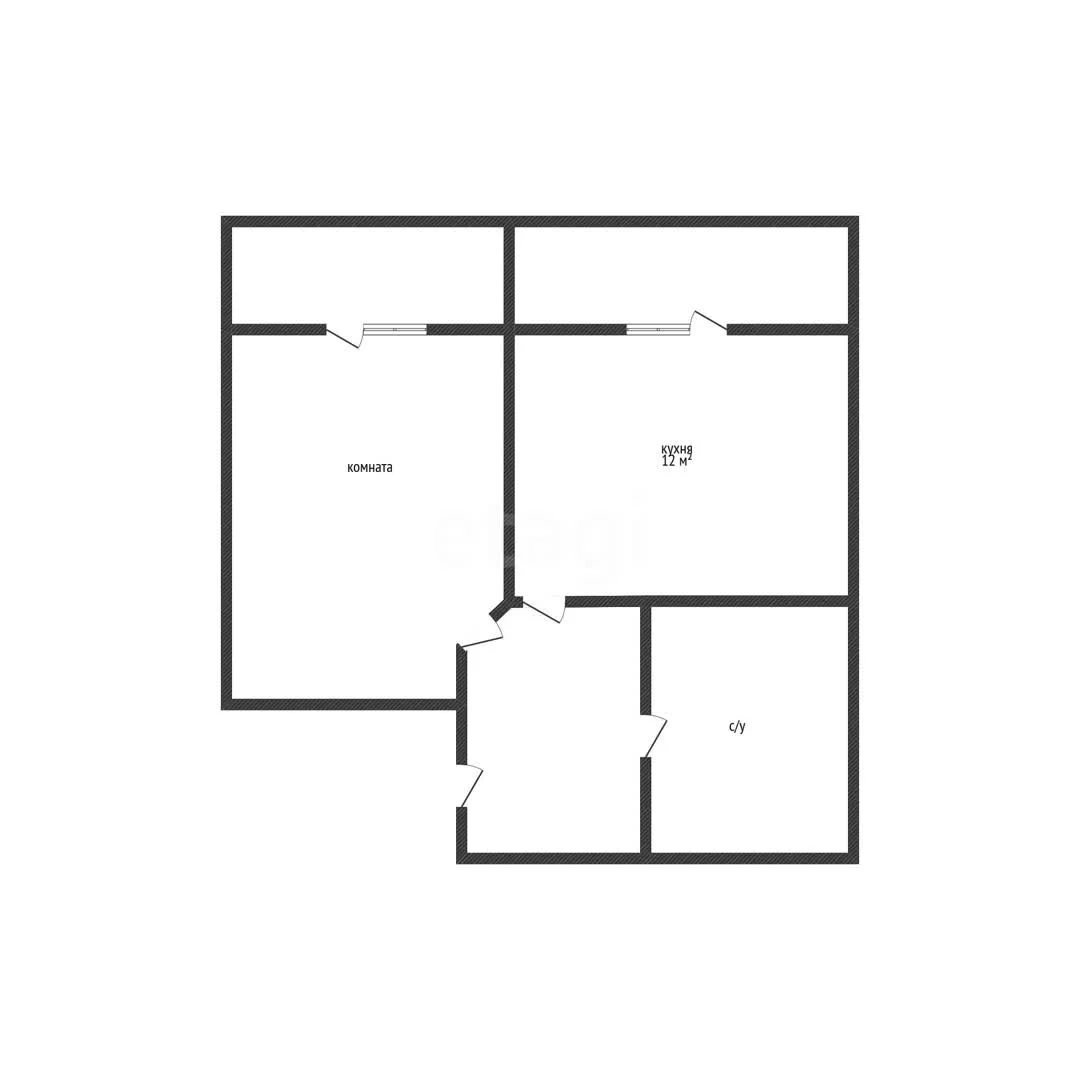 1-к квартира, 38.3м² (улица имени Мусоргского М.П., 3) - миниатюра 10