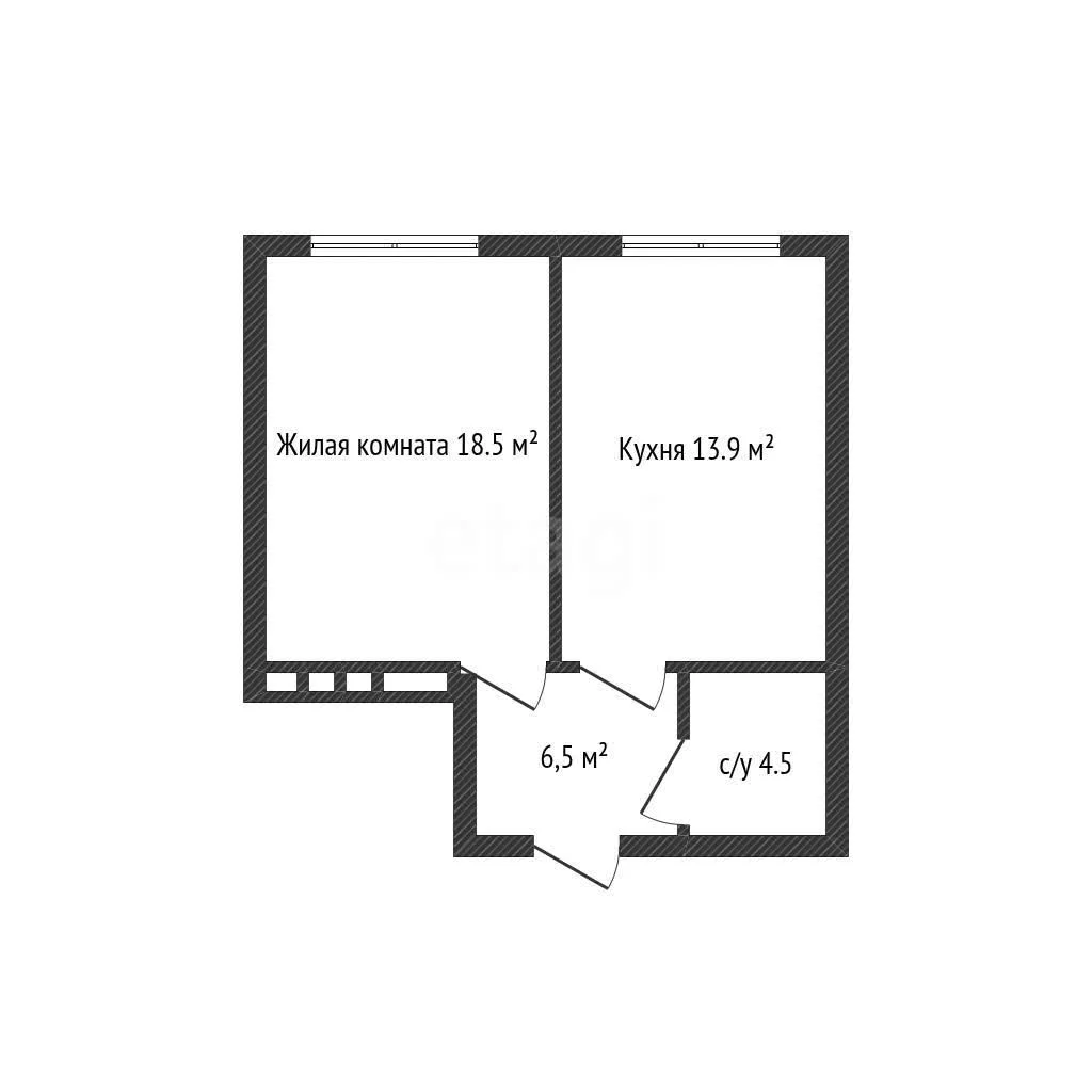 1-к квартира, 43м² (Ярославская улица, 113) - миниатюра 19