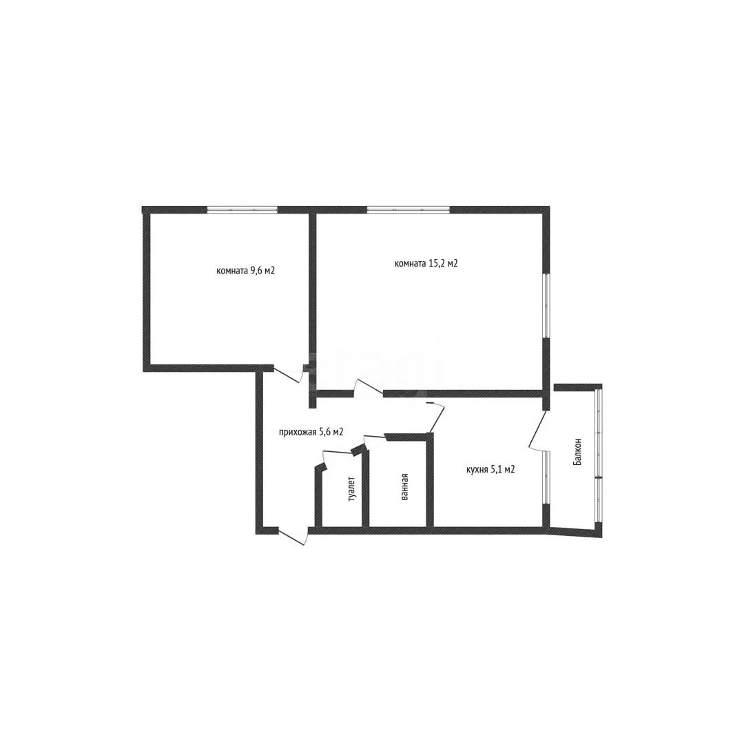 2-к квартира, 39.1м² (улица имени Дмитрия Благоева, 18) - миниатюра 9