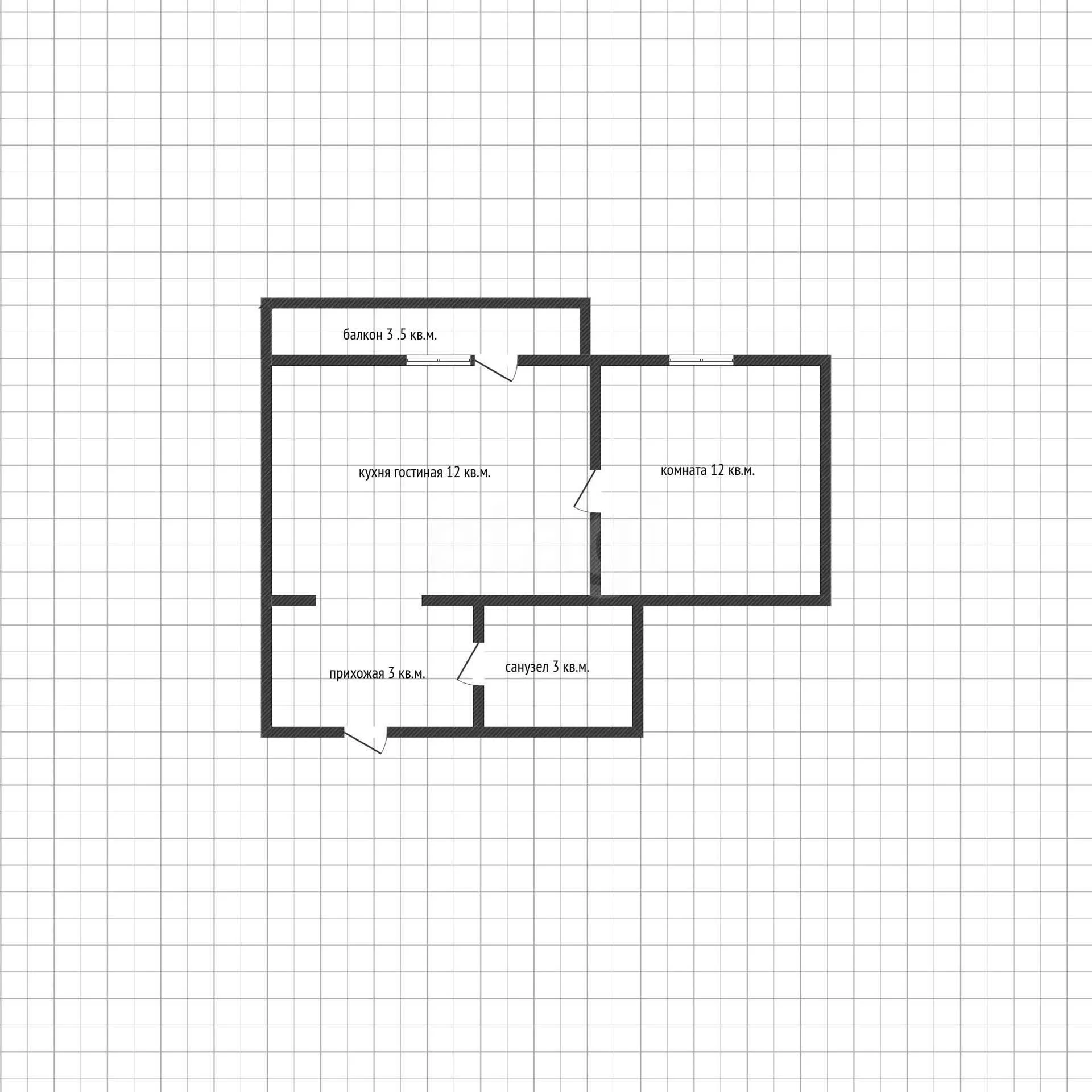 1-к квартира, 29м² (улица Героя Владислава Посадского, 22) - миниатюра 14