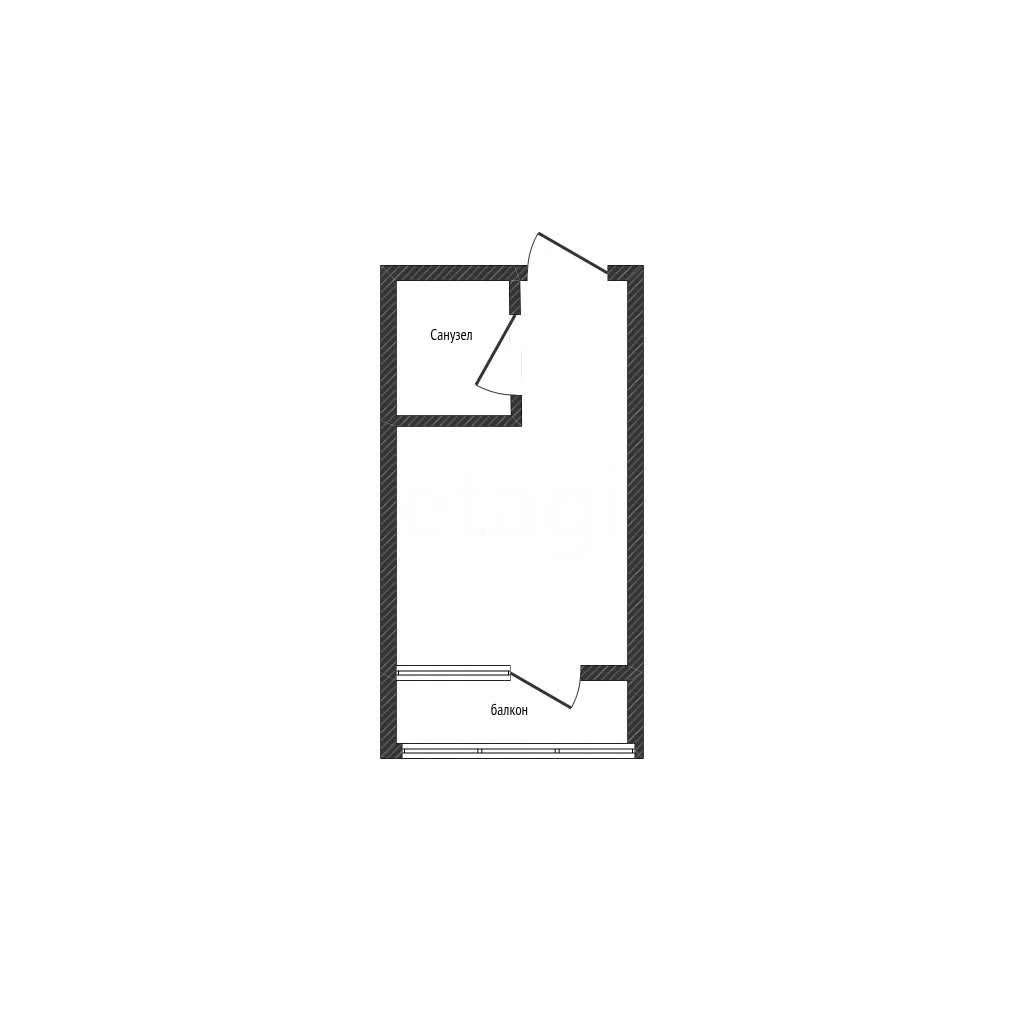 Студия, 24м² (Заполярная улица, 37к2) - миниатюра 9