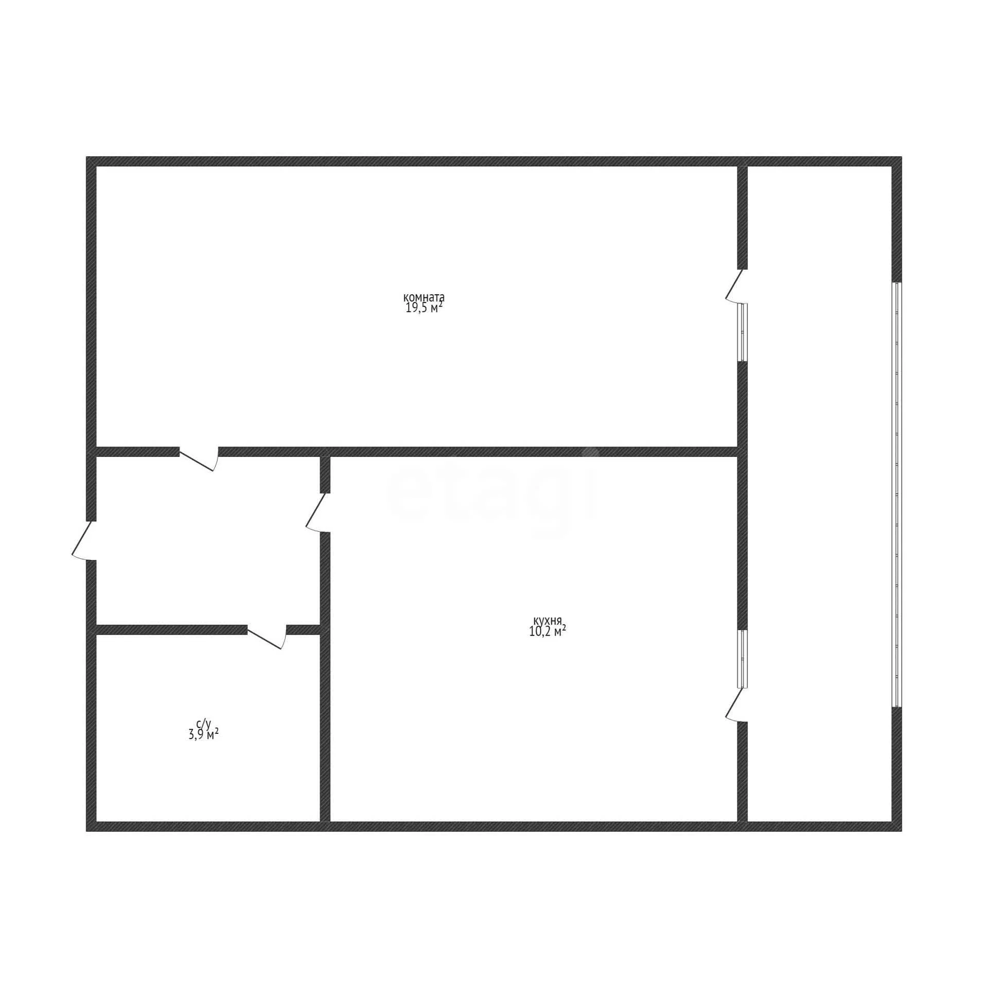 1-к квартира, 37.9м² (2-я Целиноградская улица, 3) - миниатюра 12