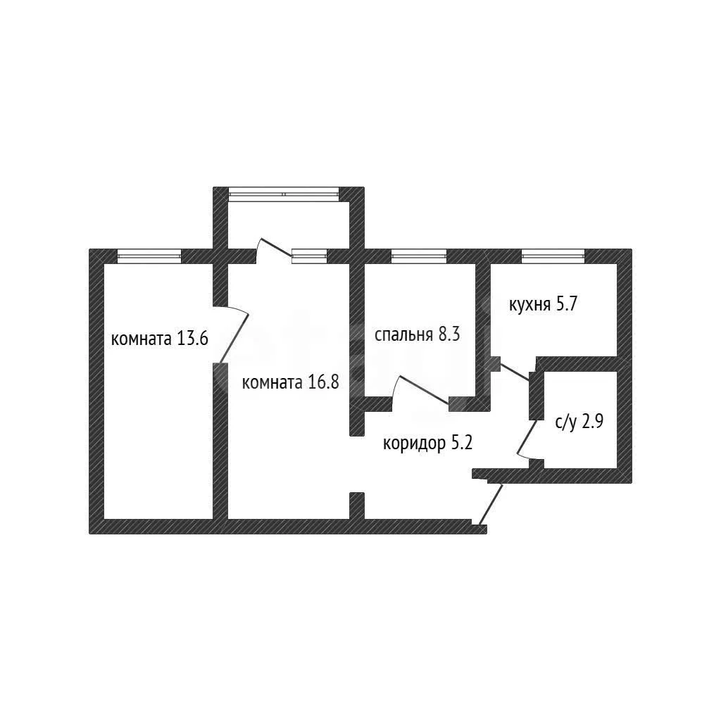 3-к квартира, 53.8м² (улица Котовского, 90) - миниатюра 20