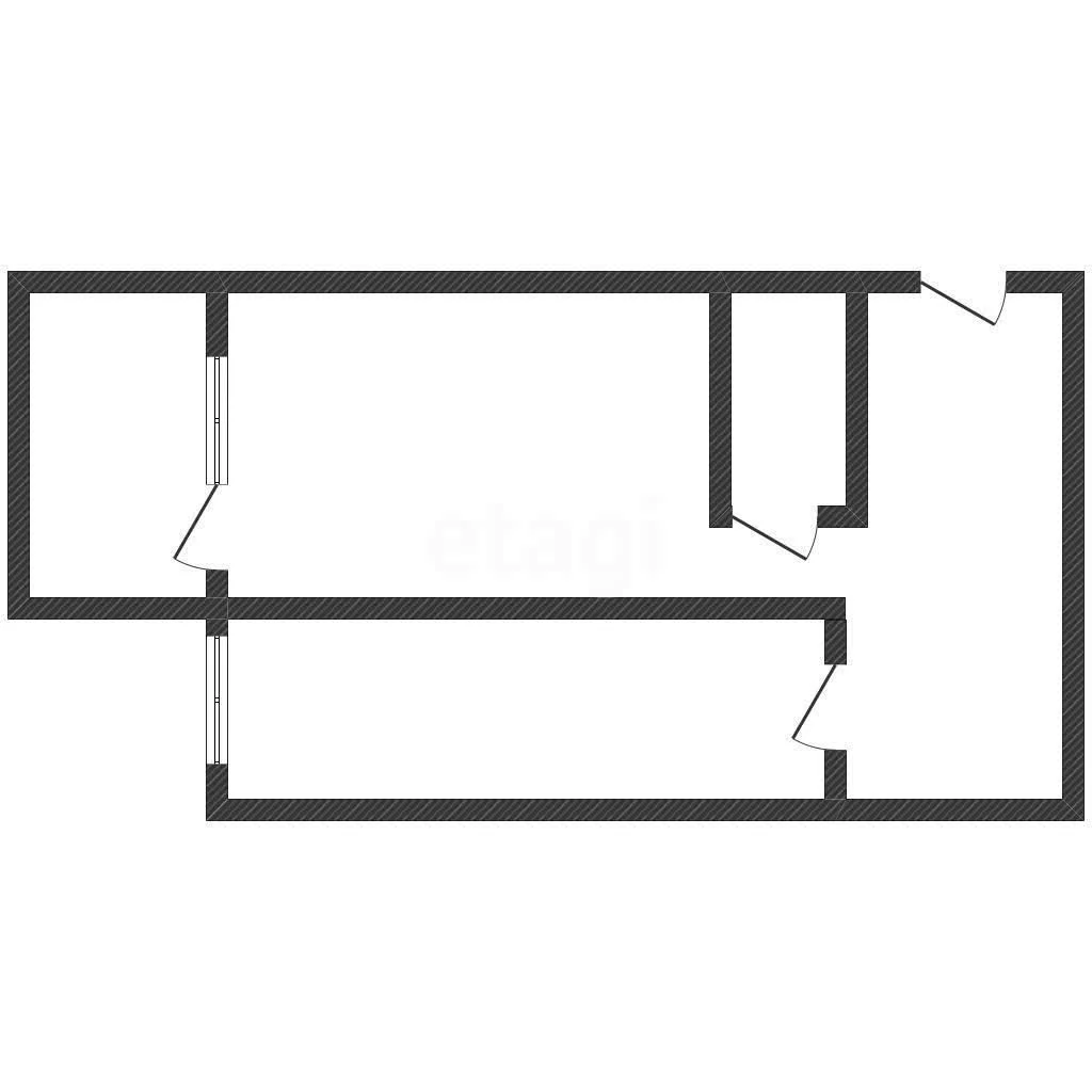 1-к квартира, 40.3м² (улица Генерала Петрова, 41) - миниатюра 3