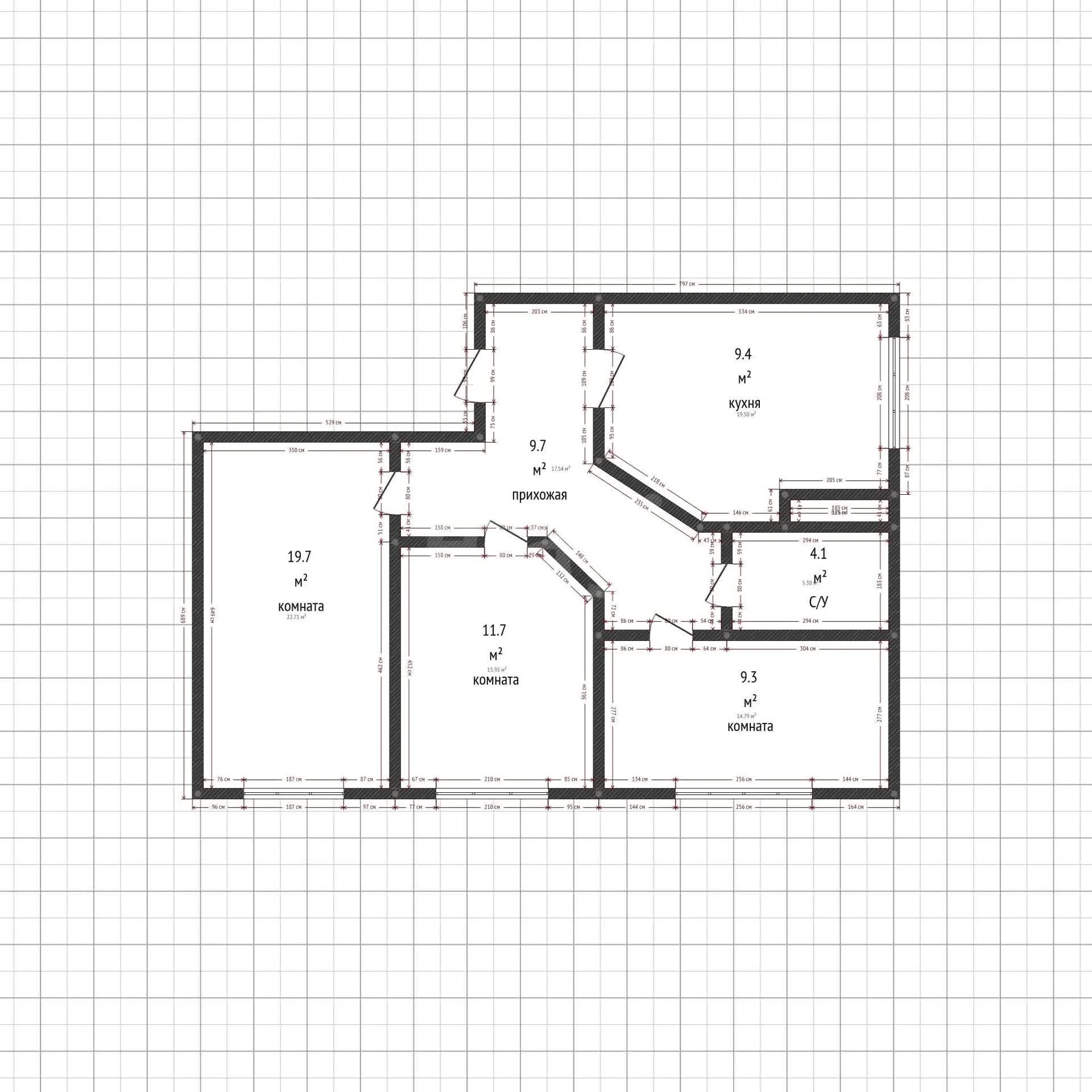 3-к квартира, 63.9м² (улица Тургеневское Шоссе, 1гк3) - миниатюра 11