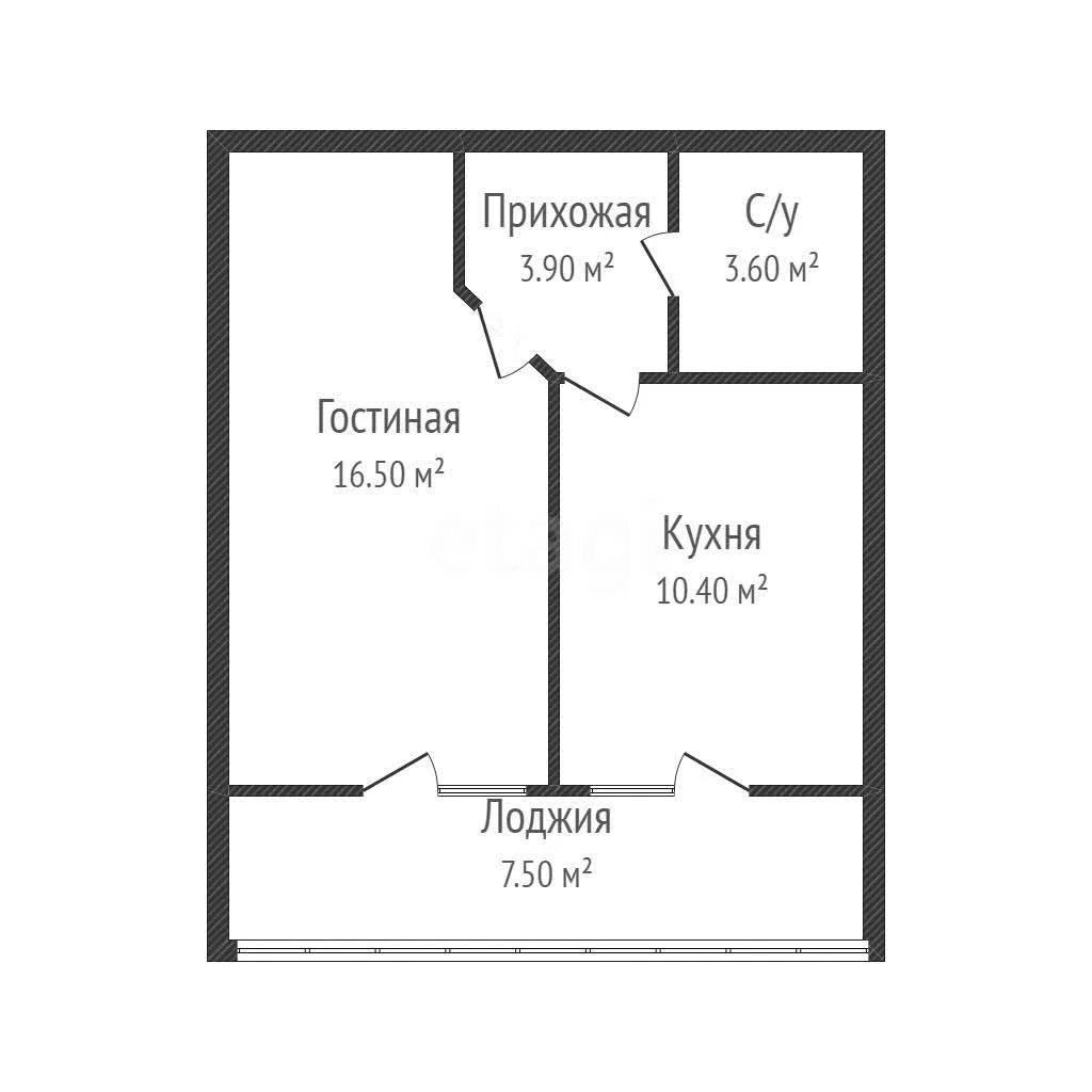 1-к квартира, 34.9м² (улица им. Героя Сарабеева В.И., 5к4) - миниатюра 19