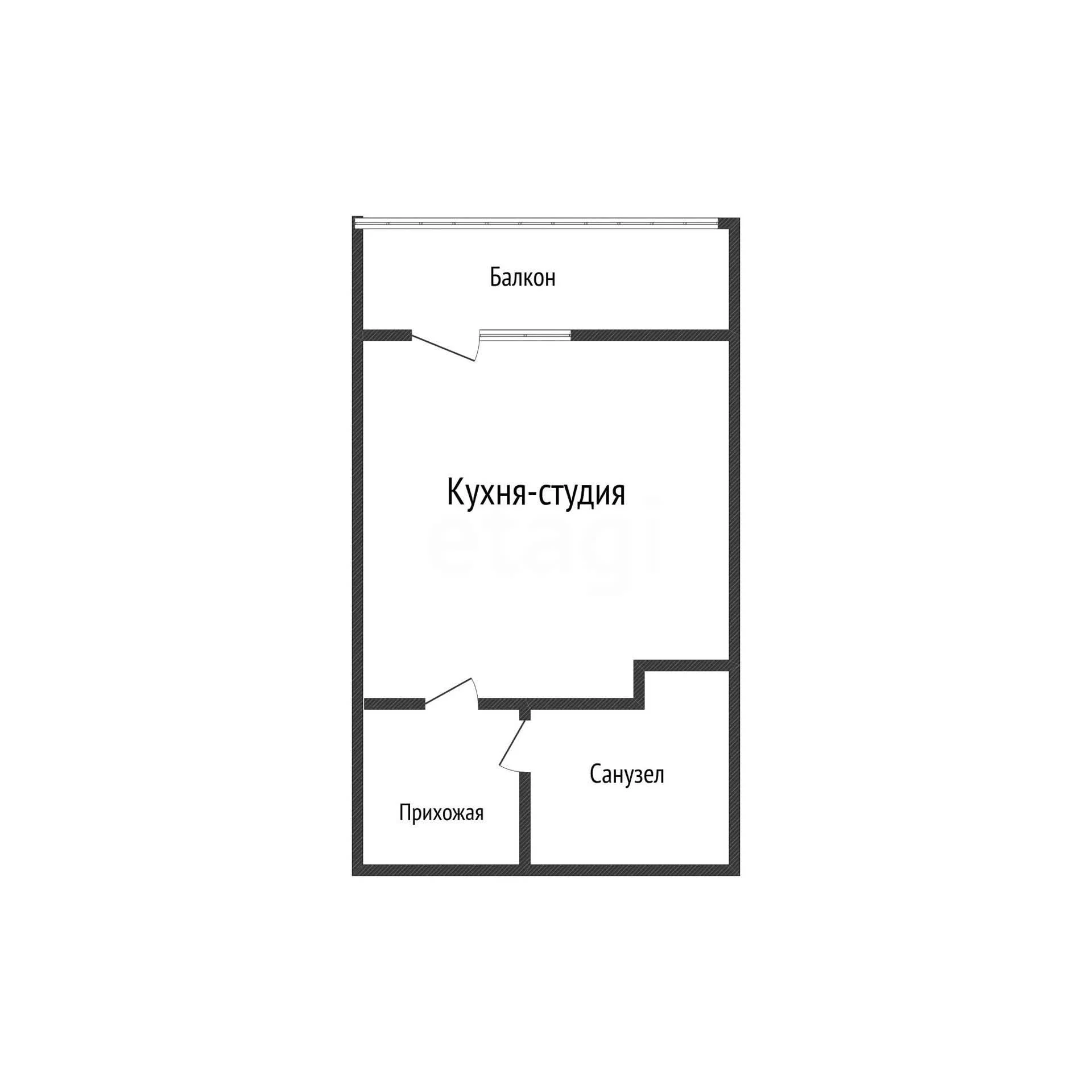 Студия, 20.3м² (улица Константина Гондаря, 99) - миниатюра 15
