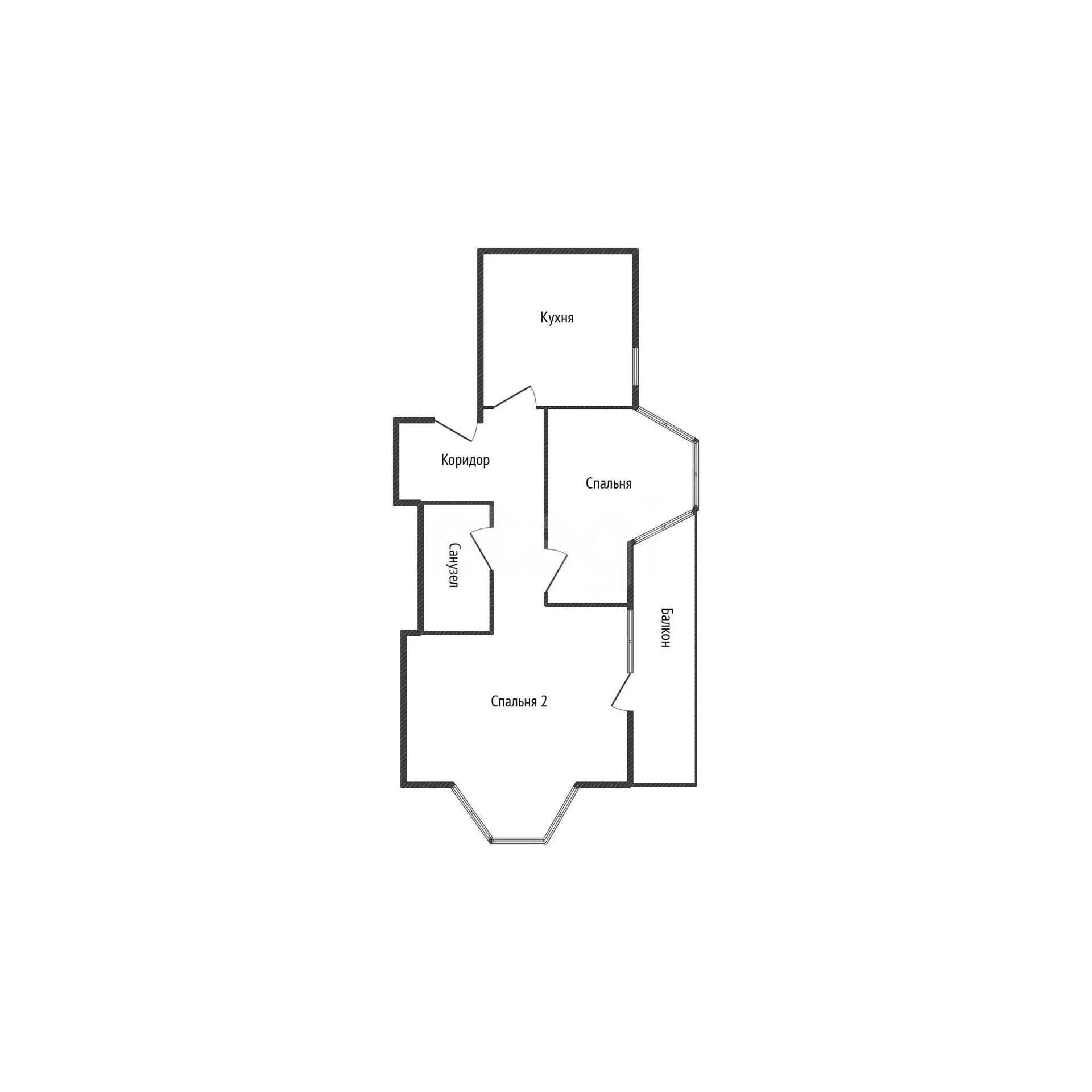 2-к квартира, 77м² (Баварская улица, 19) - миниатюра 19