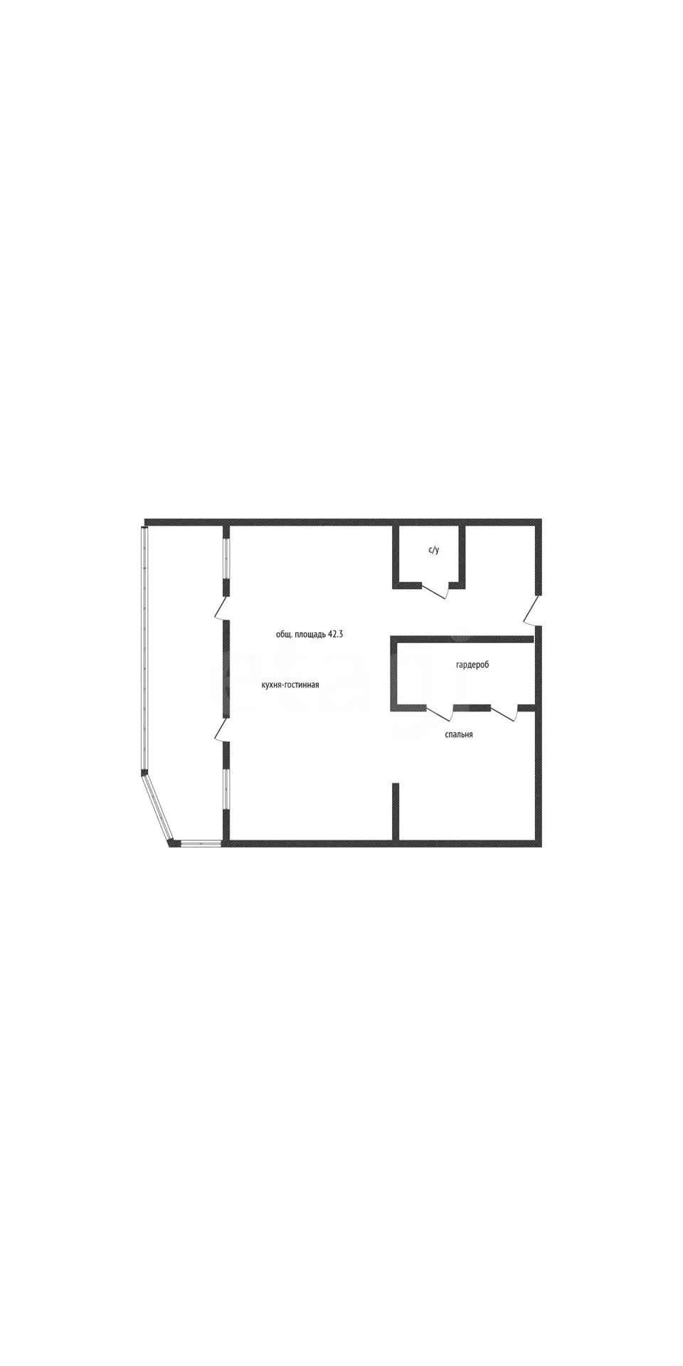 1-к квартира, 42.3м² (проспект Чекистов, 24/1) - миниатюра 12