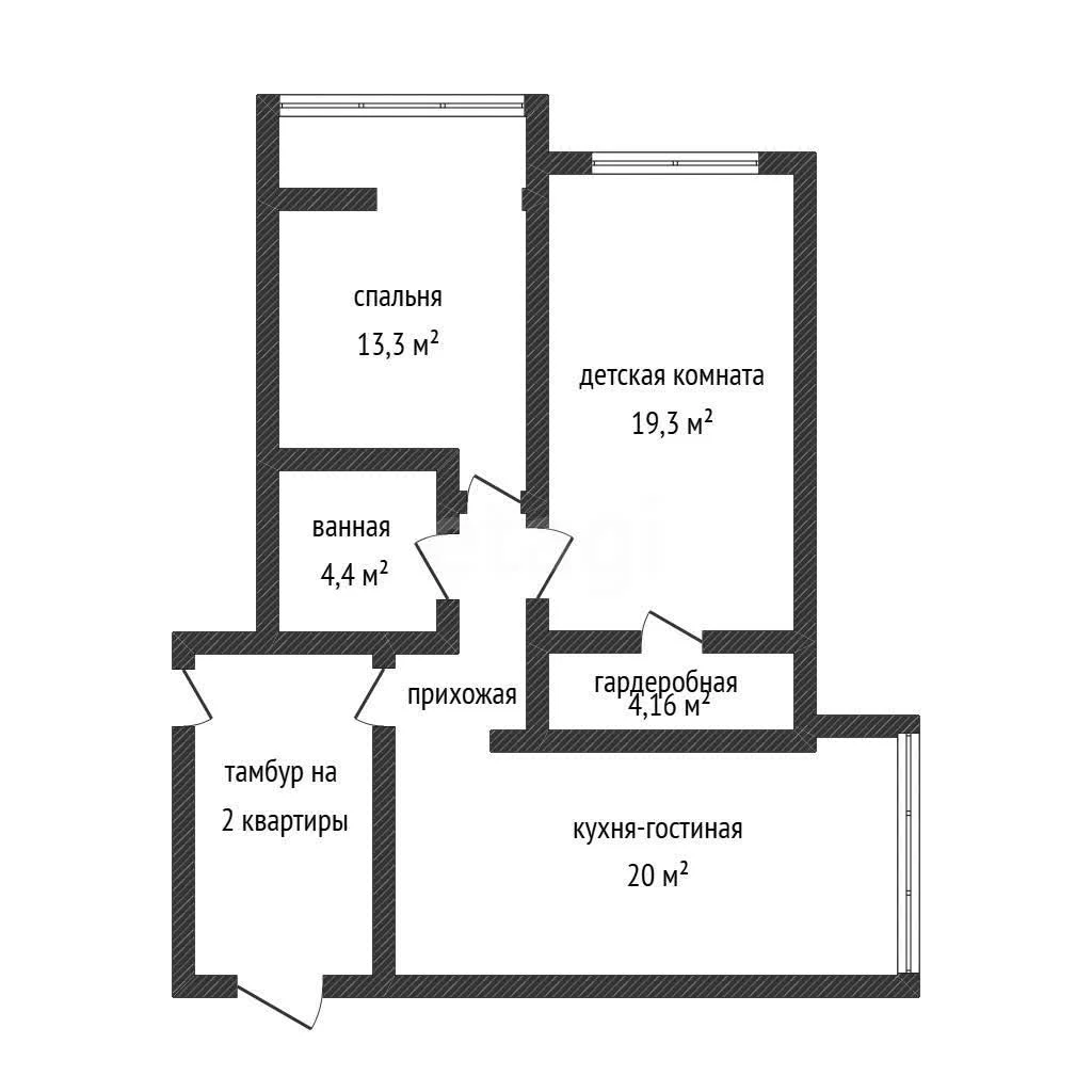 2-к квартира, 59.2м² (улица имени 40-летия Победы, 184к2) - миниатюра 48