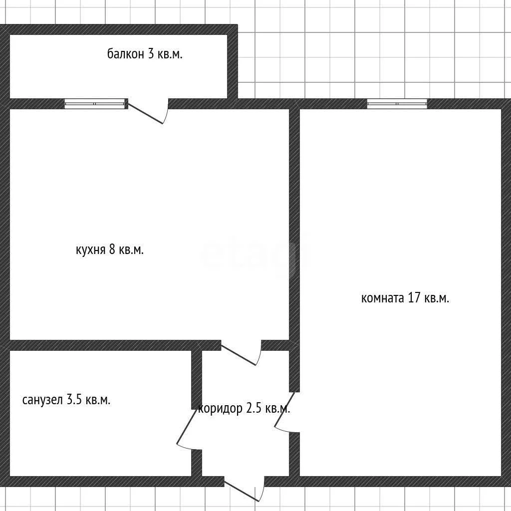 1-к квартира, 31.4м² (Рождественская набережная, 33) - миниатюра 6