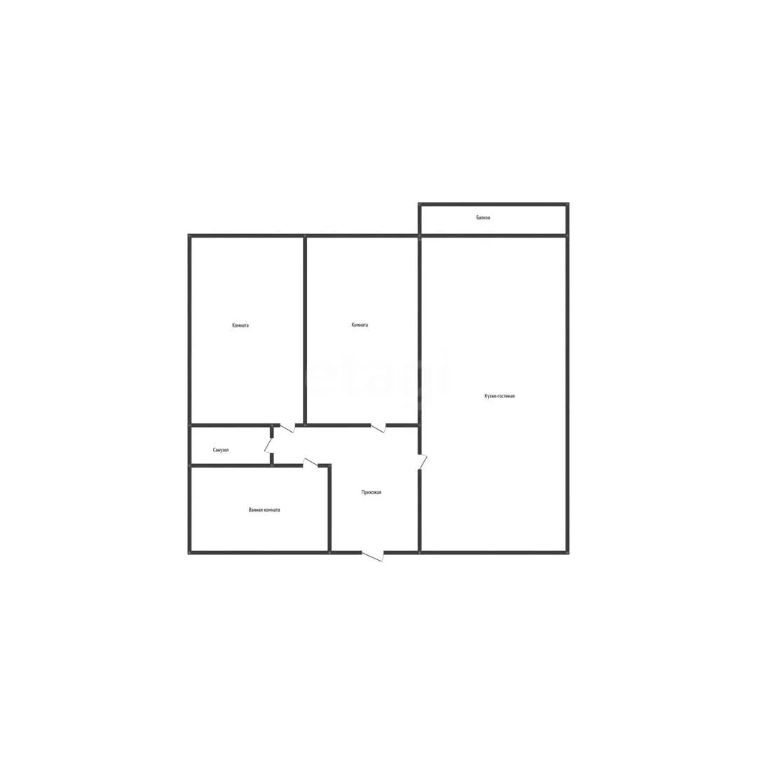 2-к квартира, 48.9м² (улица имени Героя Ростовского, 8к4) - миниатюра 14