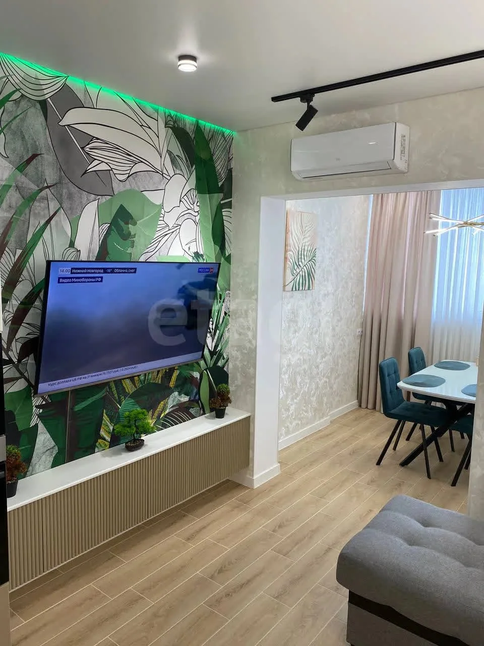 2-к квартира, 56.9м² (, 2) - миниатюра 3