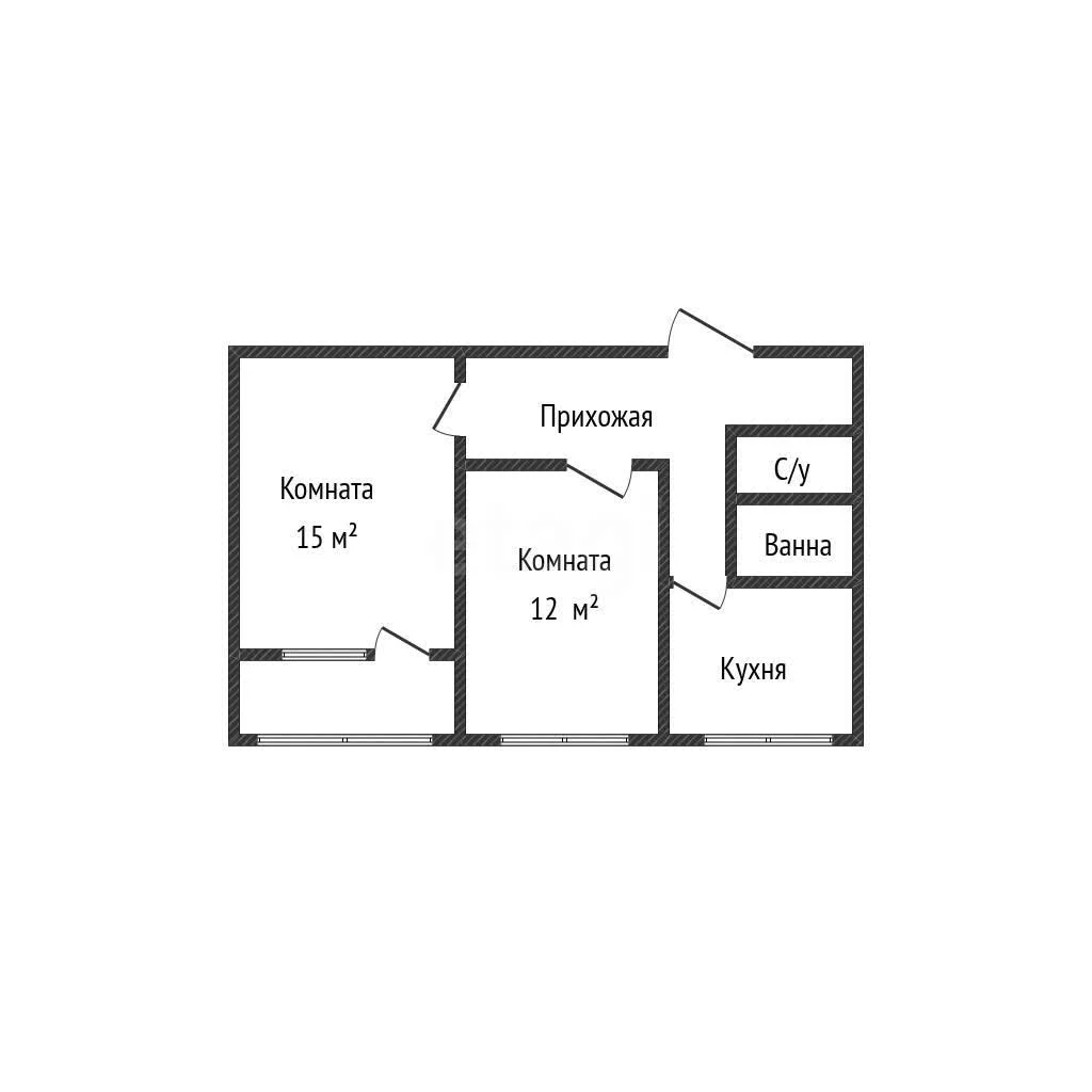 2-к квартира, 43.8м² (улица Селезнёва, 86/1) - миниатюра 25