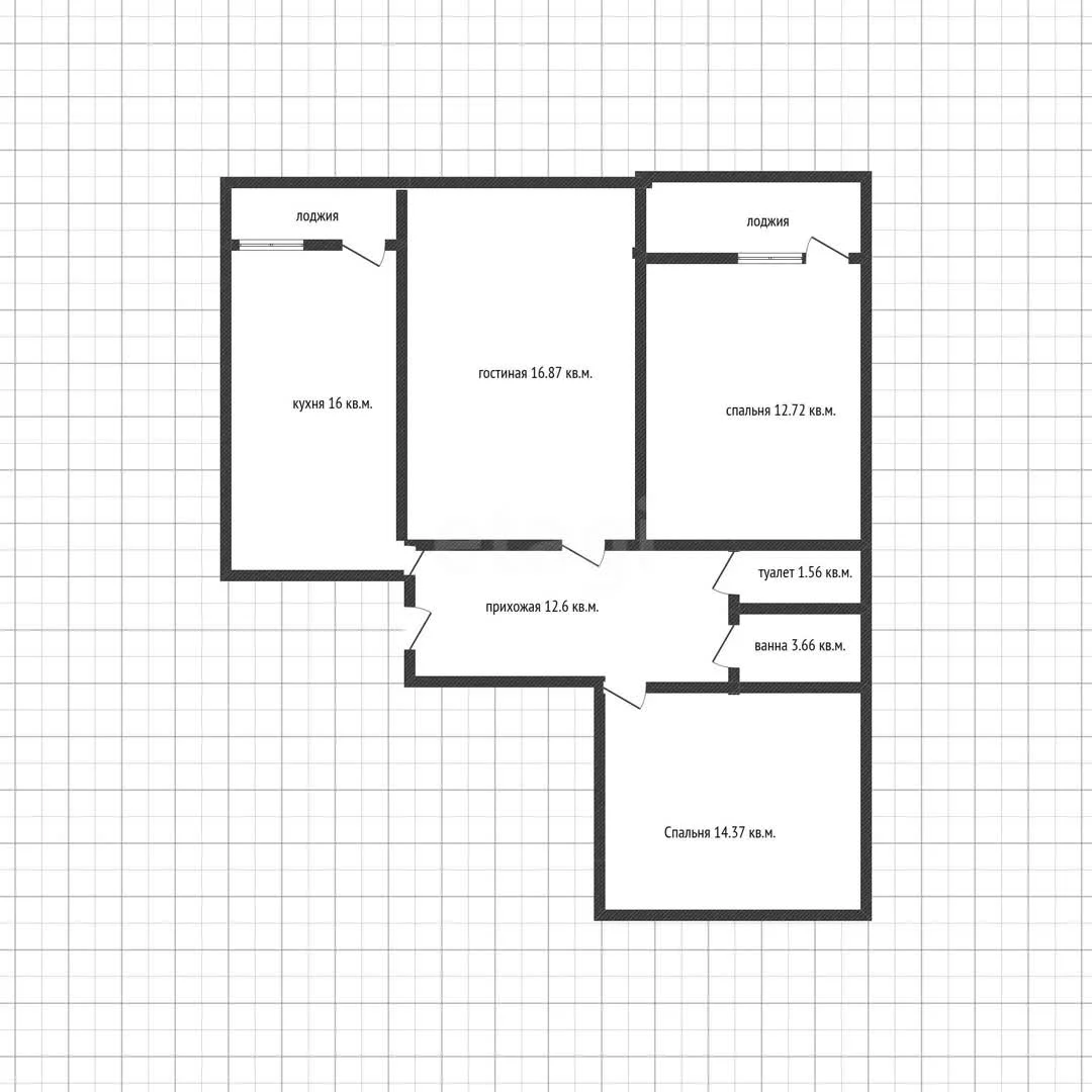 3-к квартира, 78.5м² (улица им. Героя Сарабеева В.И., 5к3) - миниатюра 16