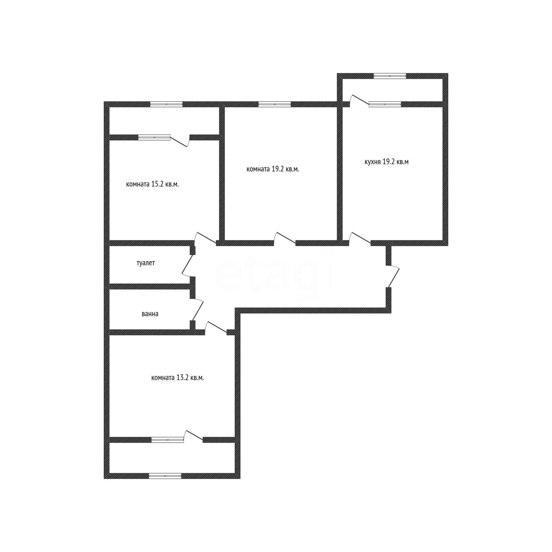 3-к квартира, 91м² (Рождественская набережная, 51) - миниатюра 10