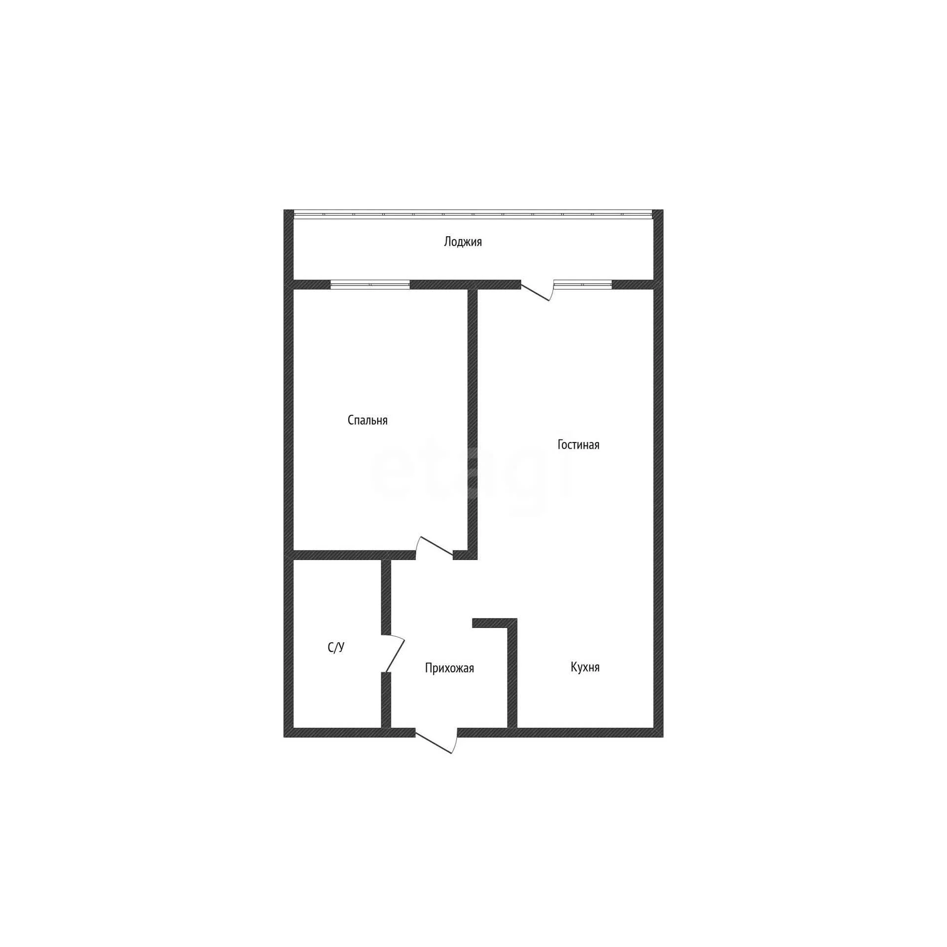 1-к квартира, 36.4м² (улица Автолюбителей, 1/7к4) - миниатюра 8