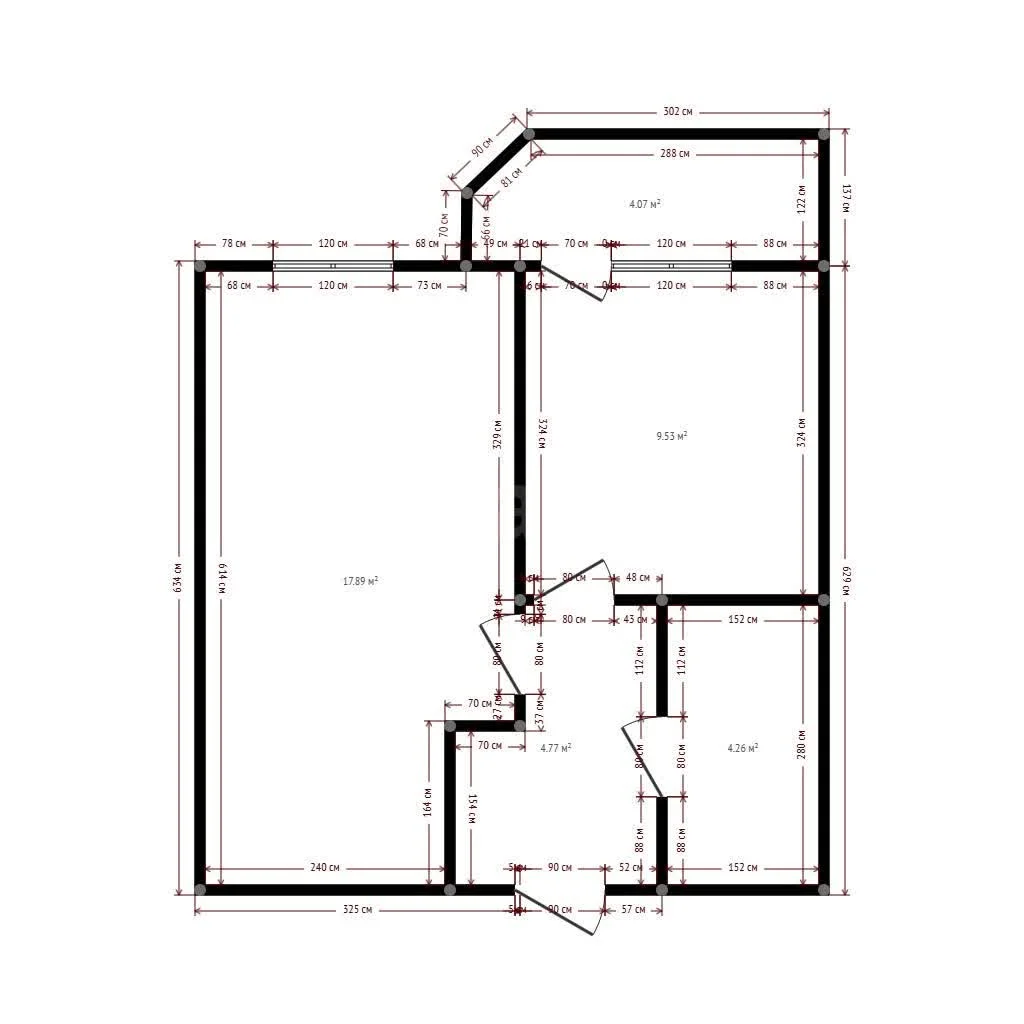 1-к квартира, 35.9м² (улица Героя Владислава Посадского, 42) - миниатюра 11