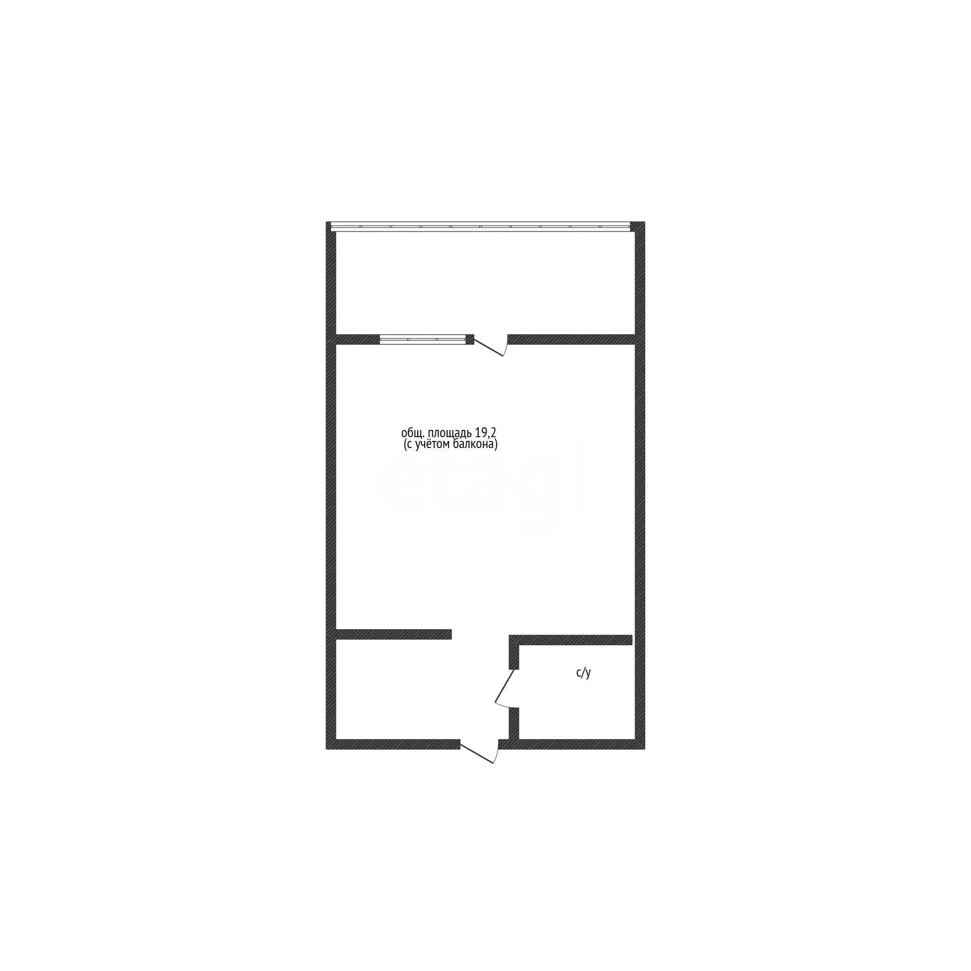 Студия, 17.6м² (улица Западный Обход, 39/2к4) - изображение 1