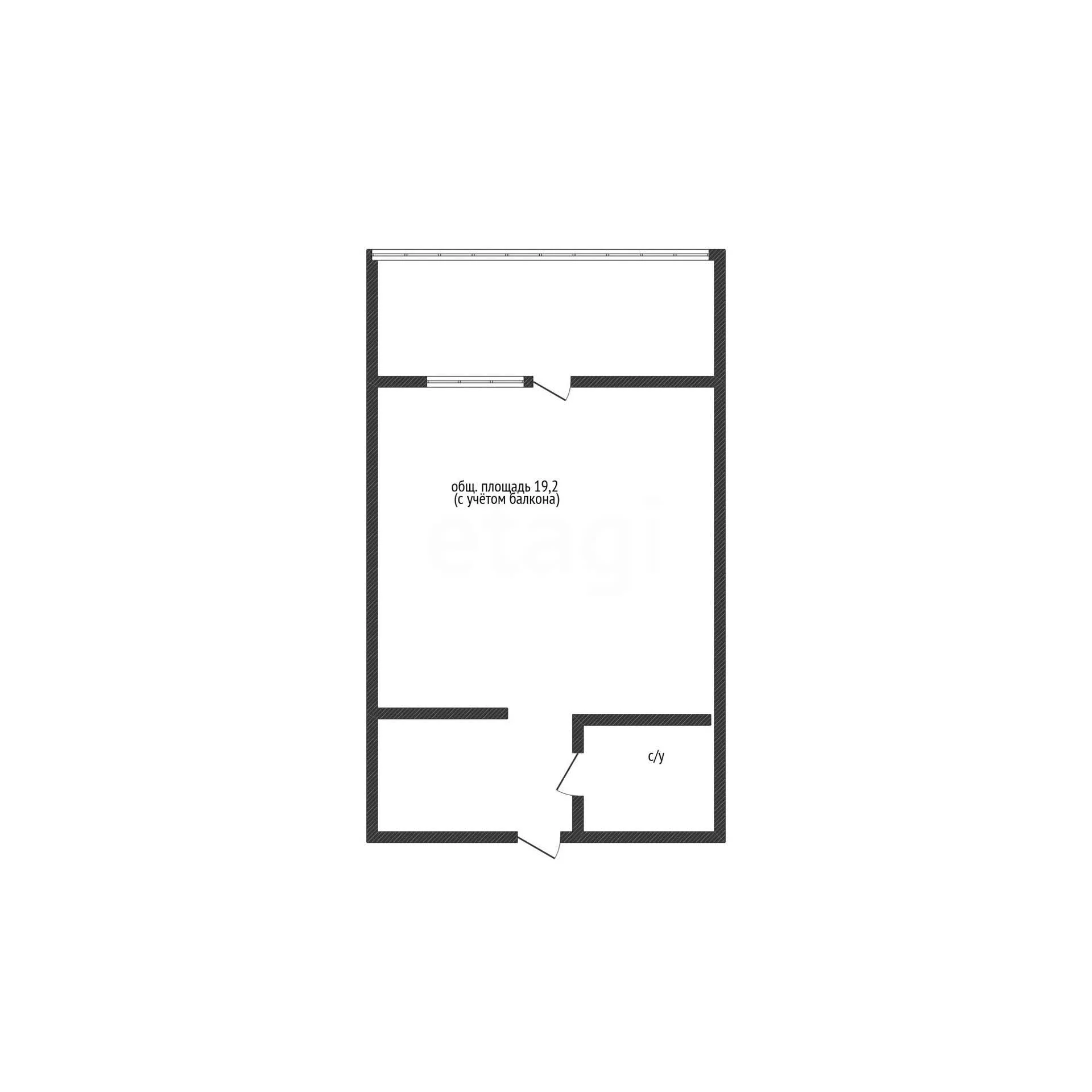 Студия, 17.6м² (улица Западный Обход, 39/2к4) - миниатюра 15