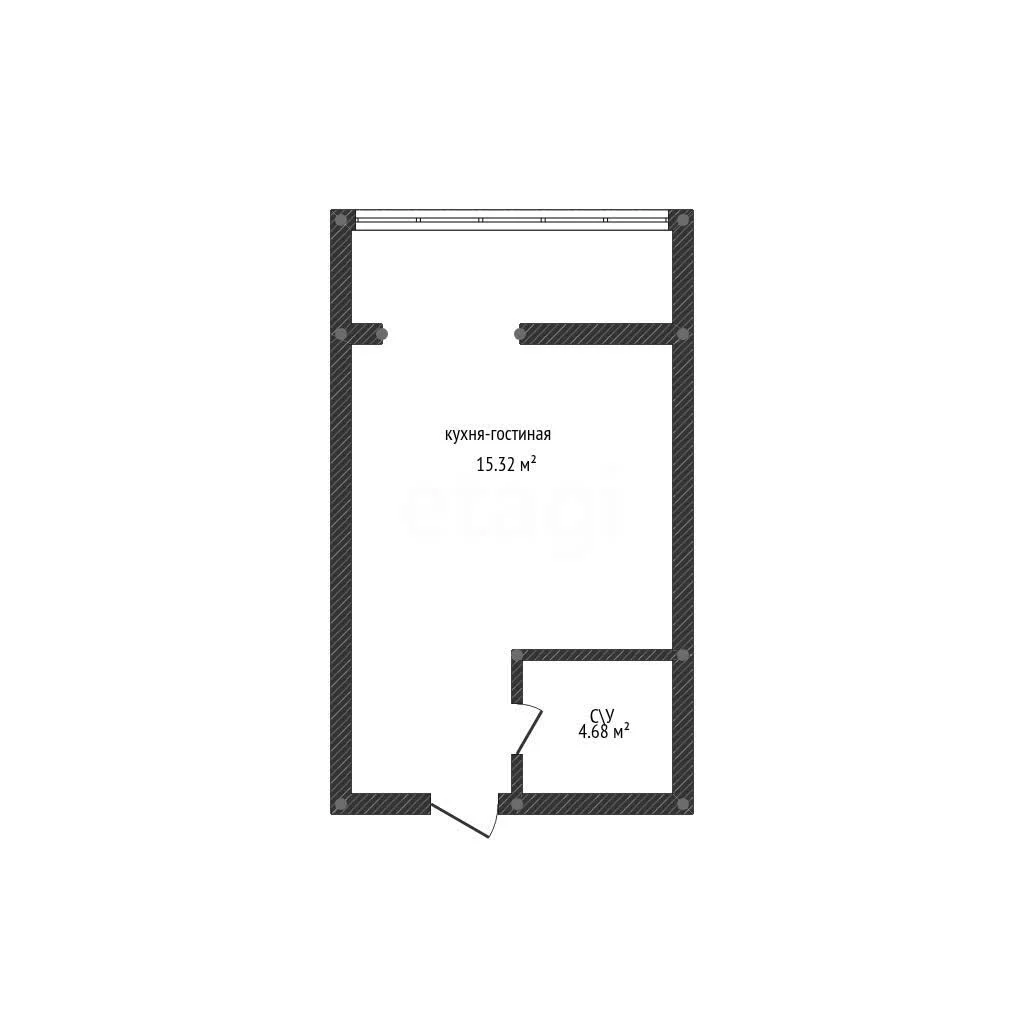 Студия, 20м² (2-я Российская улица, 162) - миниатюра 8