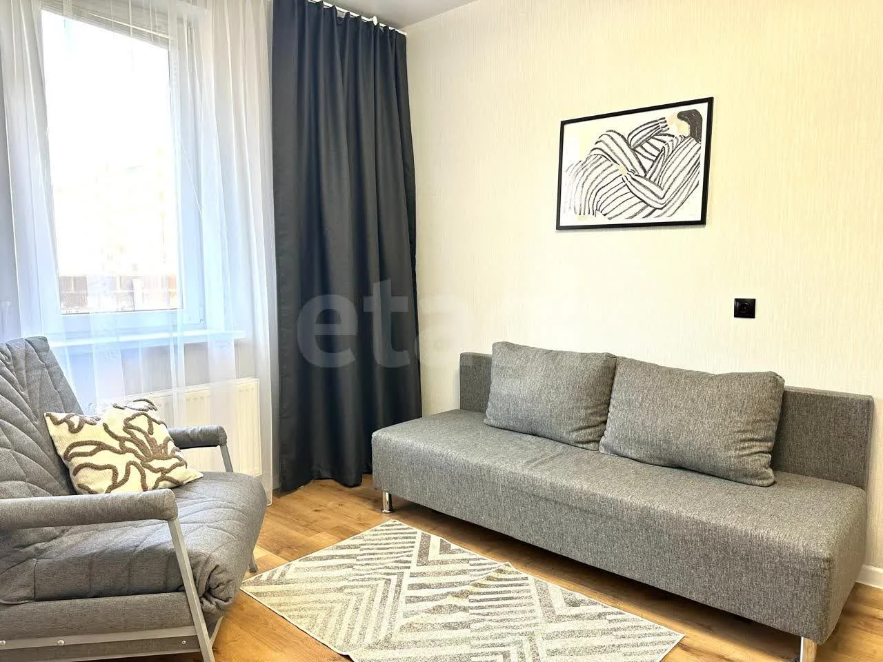 1-к квартира, 36.7м² (улица Лётчика Позднякова, 2к19) - миниатюра 4