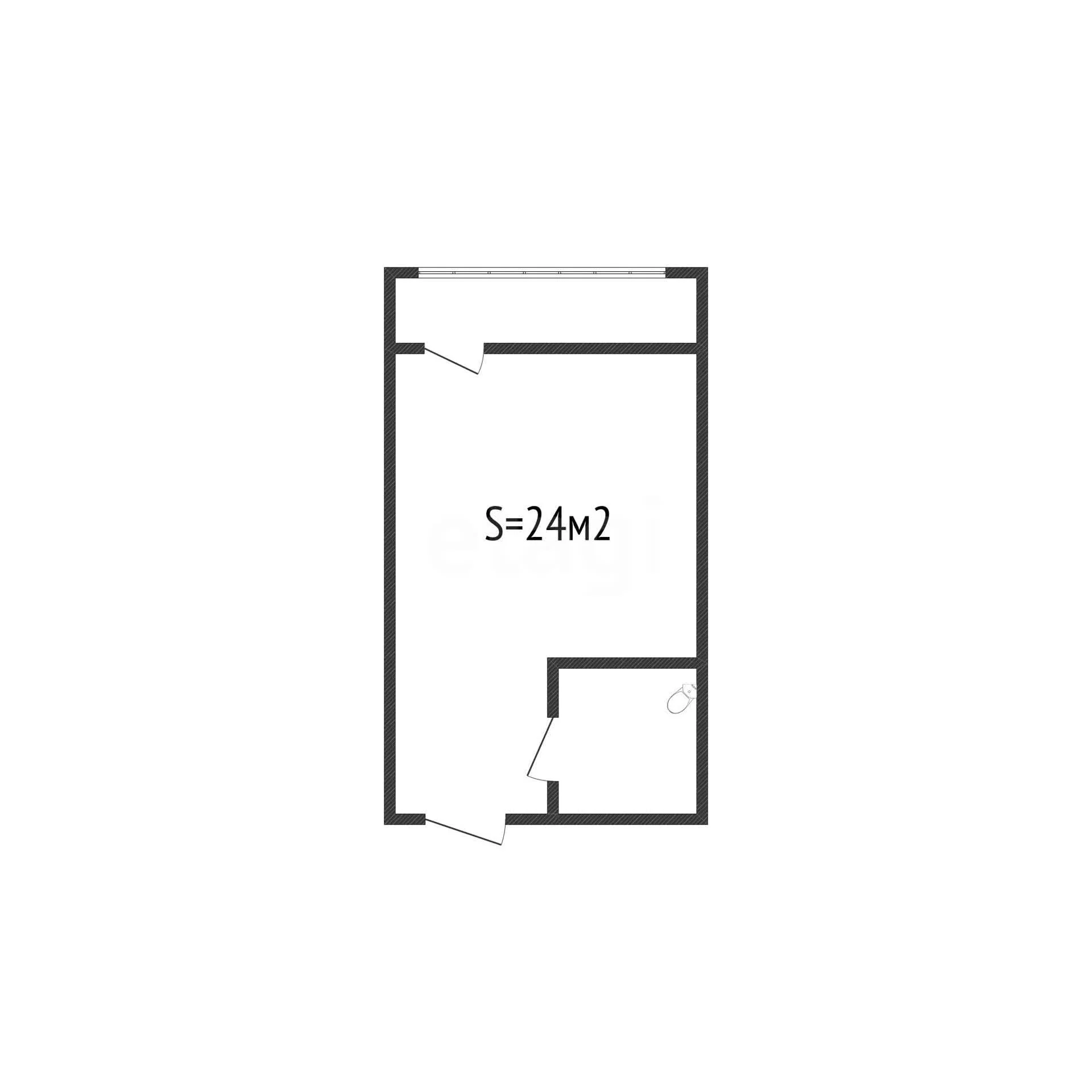 Студия, 22.8м² (улица Заводовского, 14) - миниатюра 9