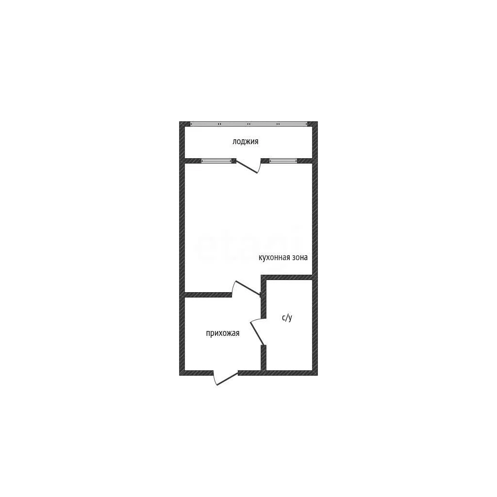 Студия, 23м² (Школьная улица, 1/4) - миниатюра 10
