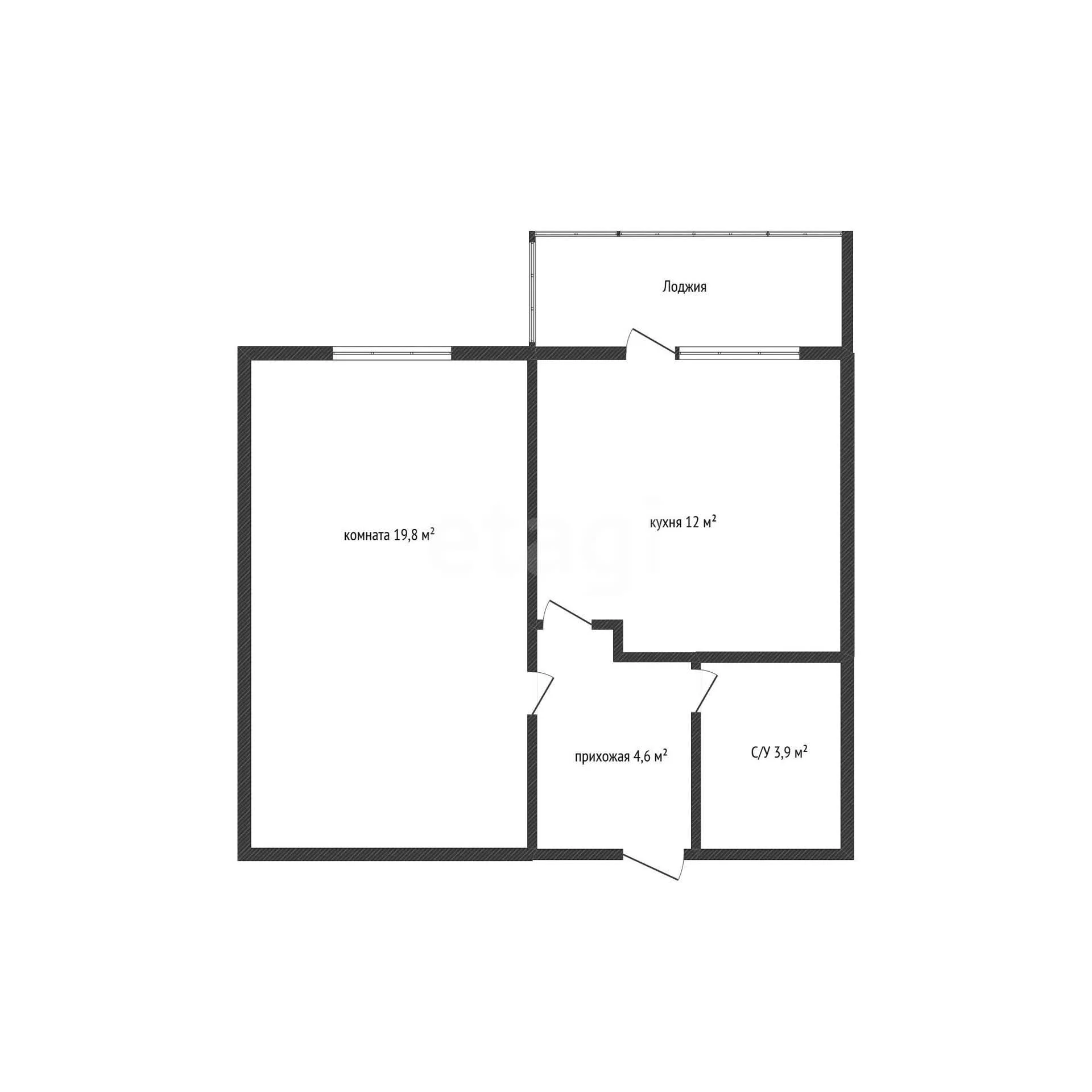 1-к квартира, 40м² (9-я Тихая улица, 17) - миниатюра 25