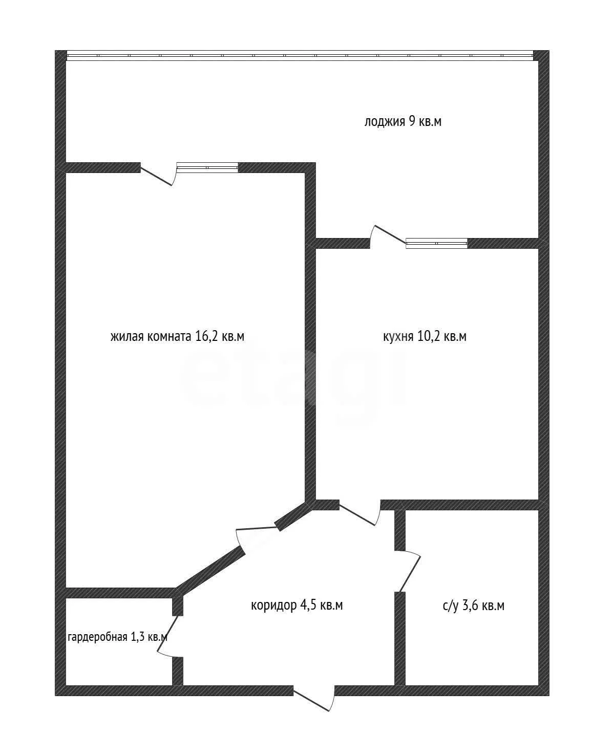 1-к квартира, 35м² (Душистая улица, 79к2) - изображение 1