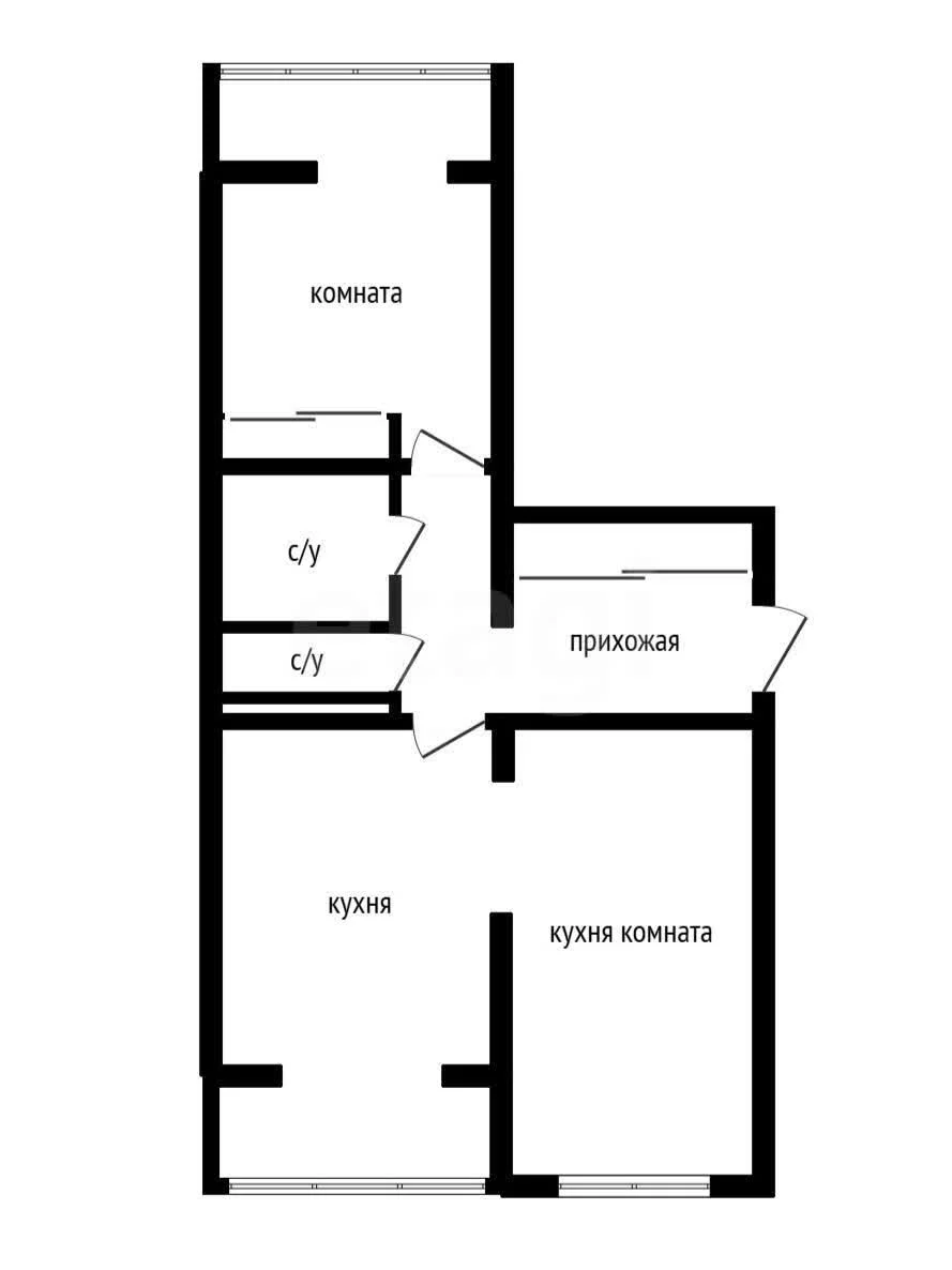 2-к квартира, 61.4м² (улица имени Калинина, 13к58) - миниатюра 13