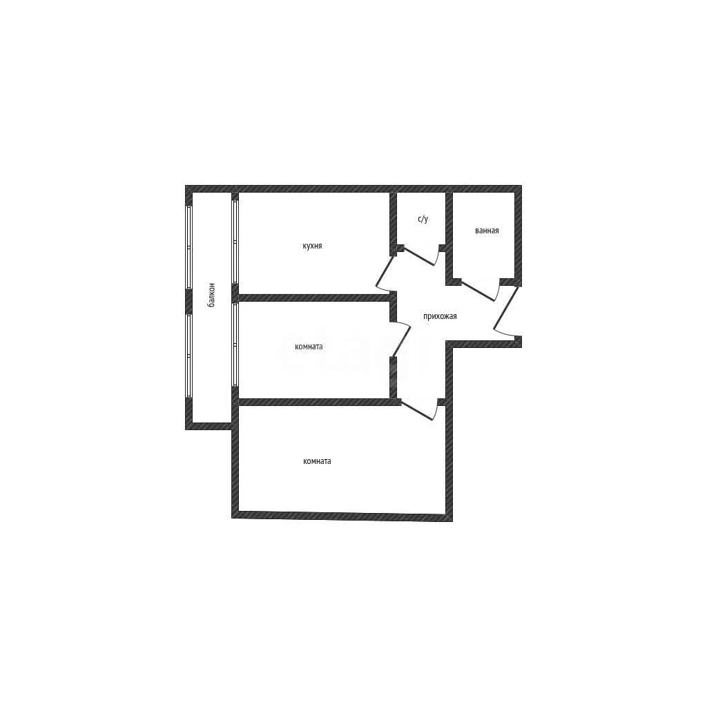 2-к квартира, 49.2м² (улица Петра Метальникова, 26) - миниатюра 14