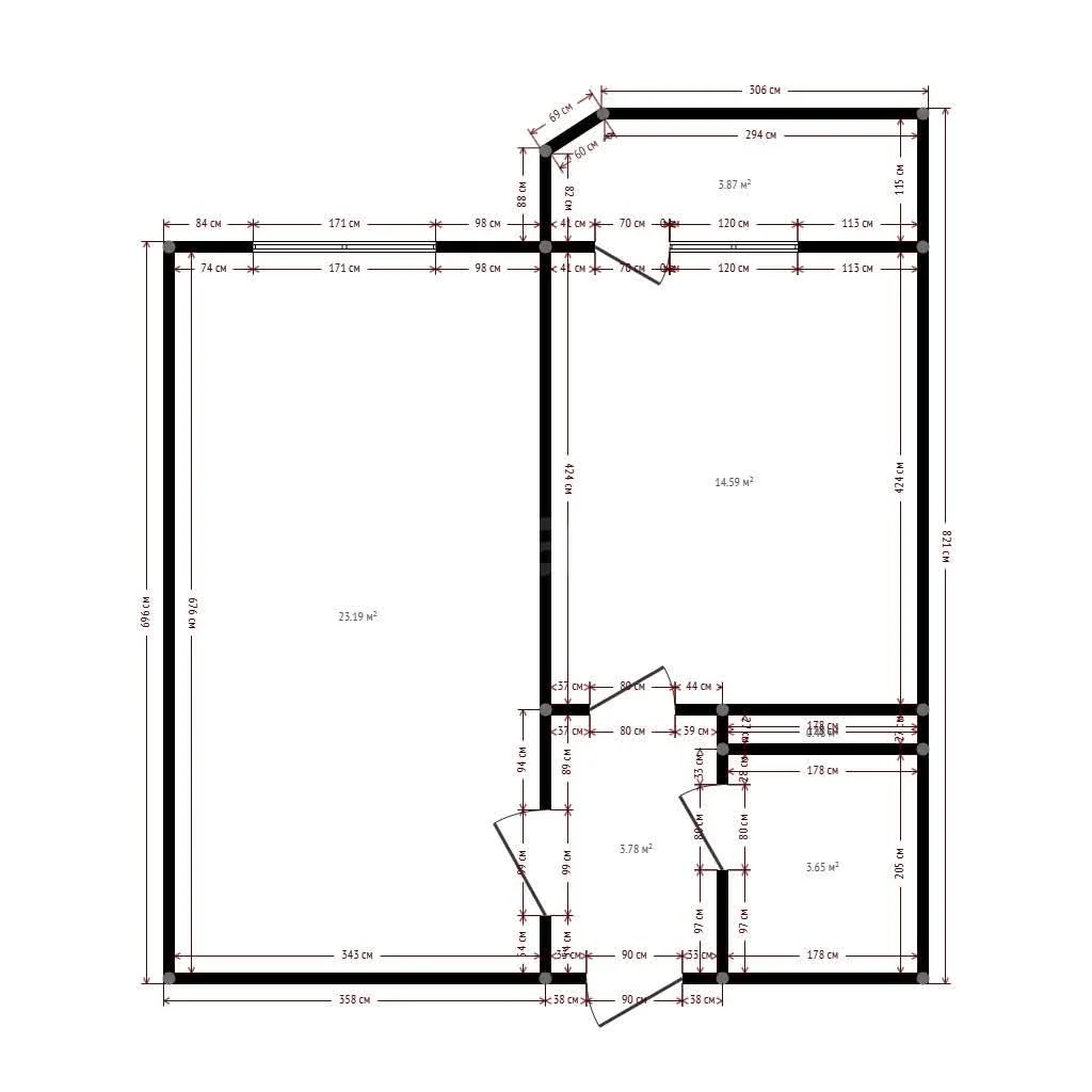 1-к квартира, 45.2м² (Восточно-Кругликовская улица, 46/6) - миниатюра 7