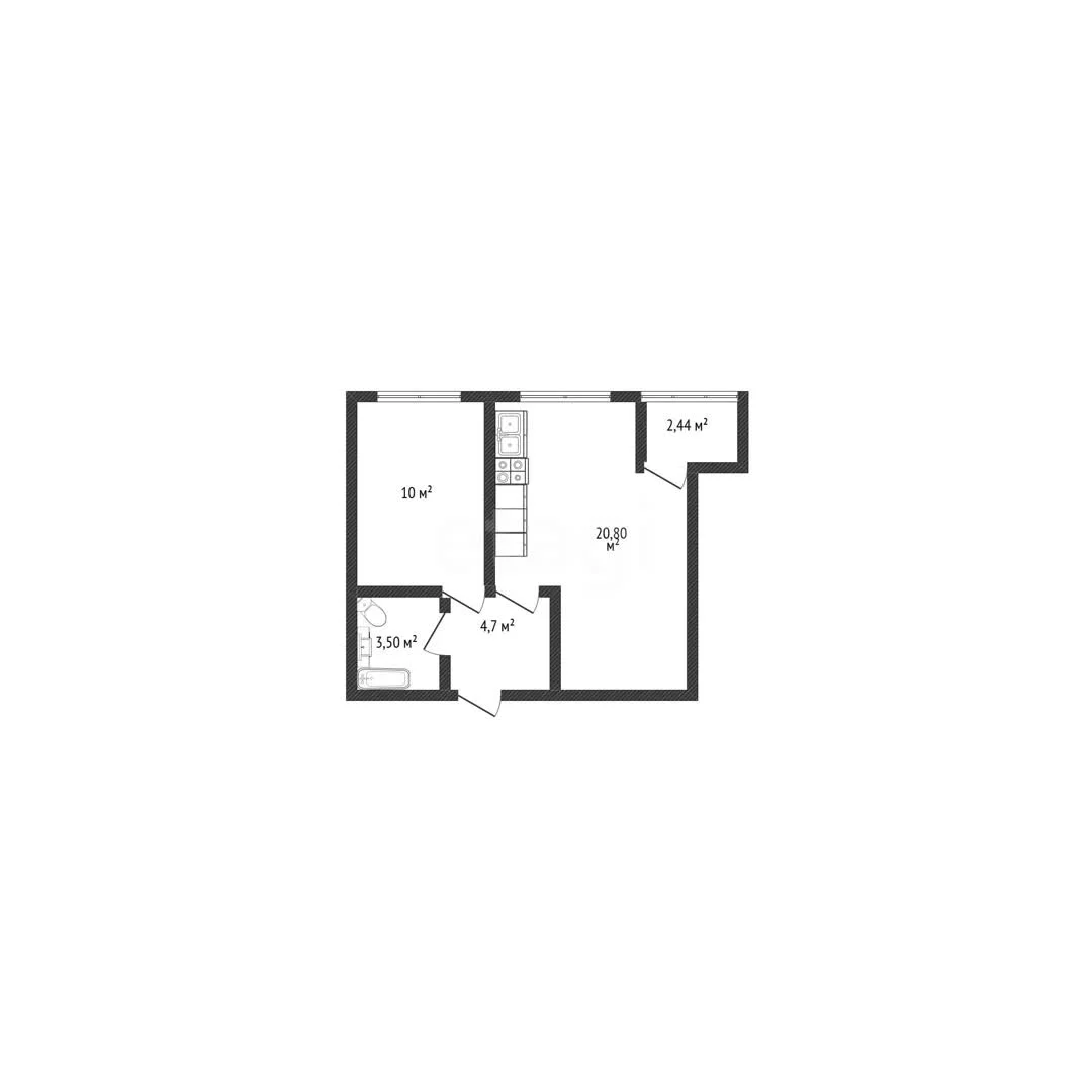 1-к квартира, 39.9м² (Венецианская улица, 12) - миниатюра 30